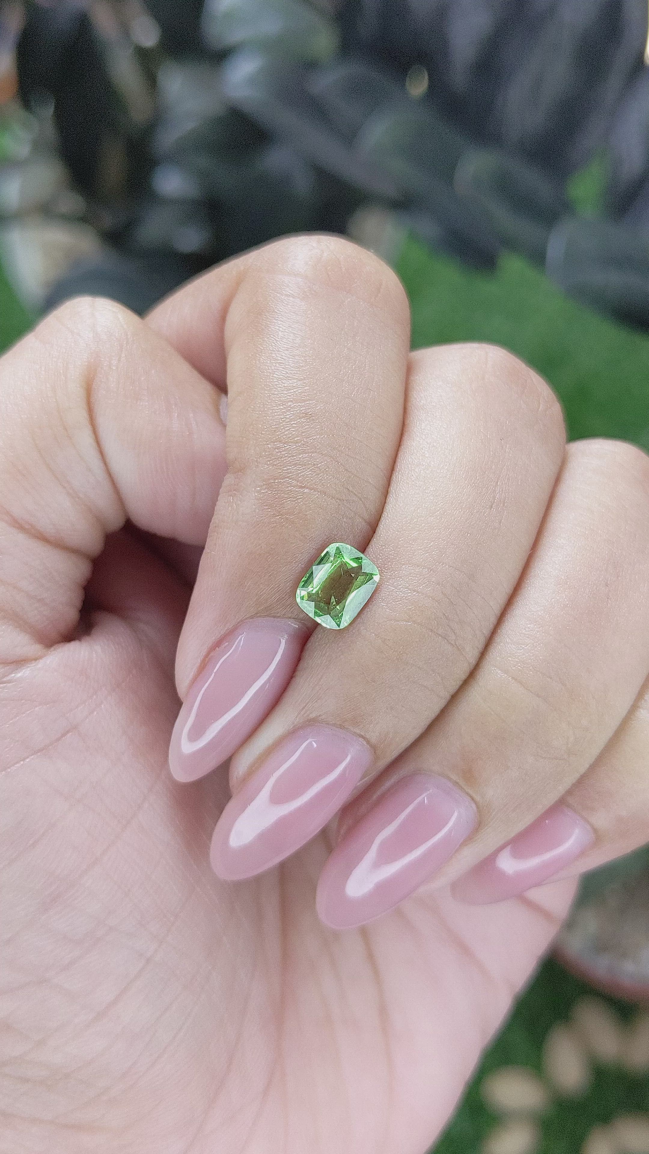 1.02 Ct. Tsavorite Garnet from Kenya Size Video