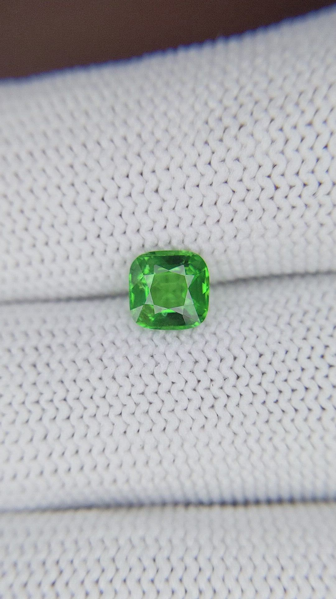 1.06 Ct. Tsavorite Garnet from Kenya Size Video