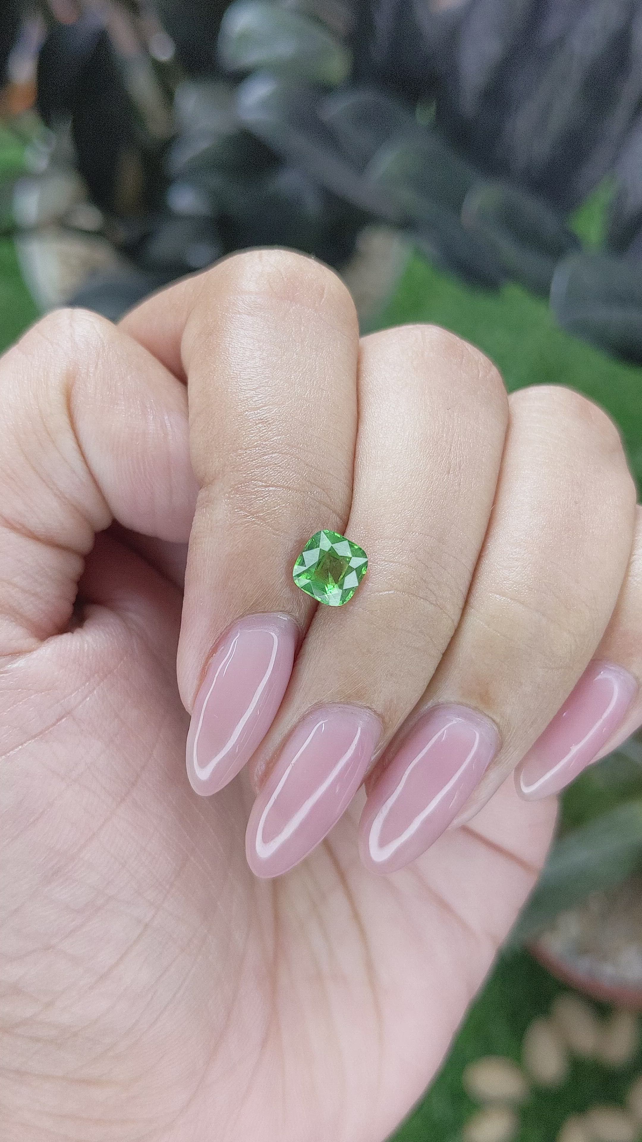 1.06 Ct. Tsavorite Garnet from Kenya Size Video