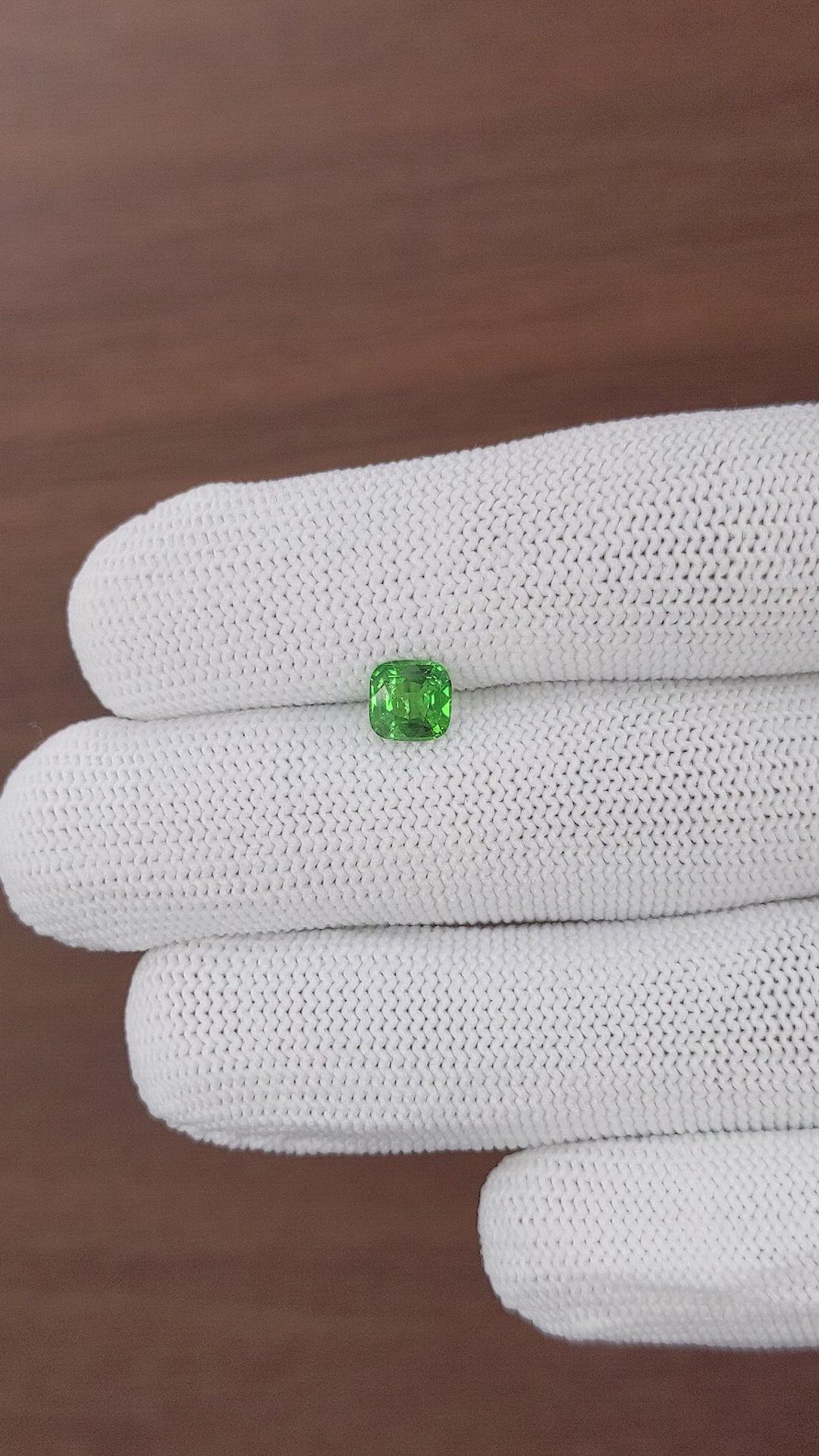 1.06 Ct. Tsavorite Garnet from Kenya Size Video