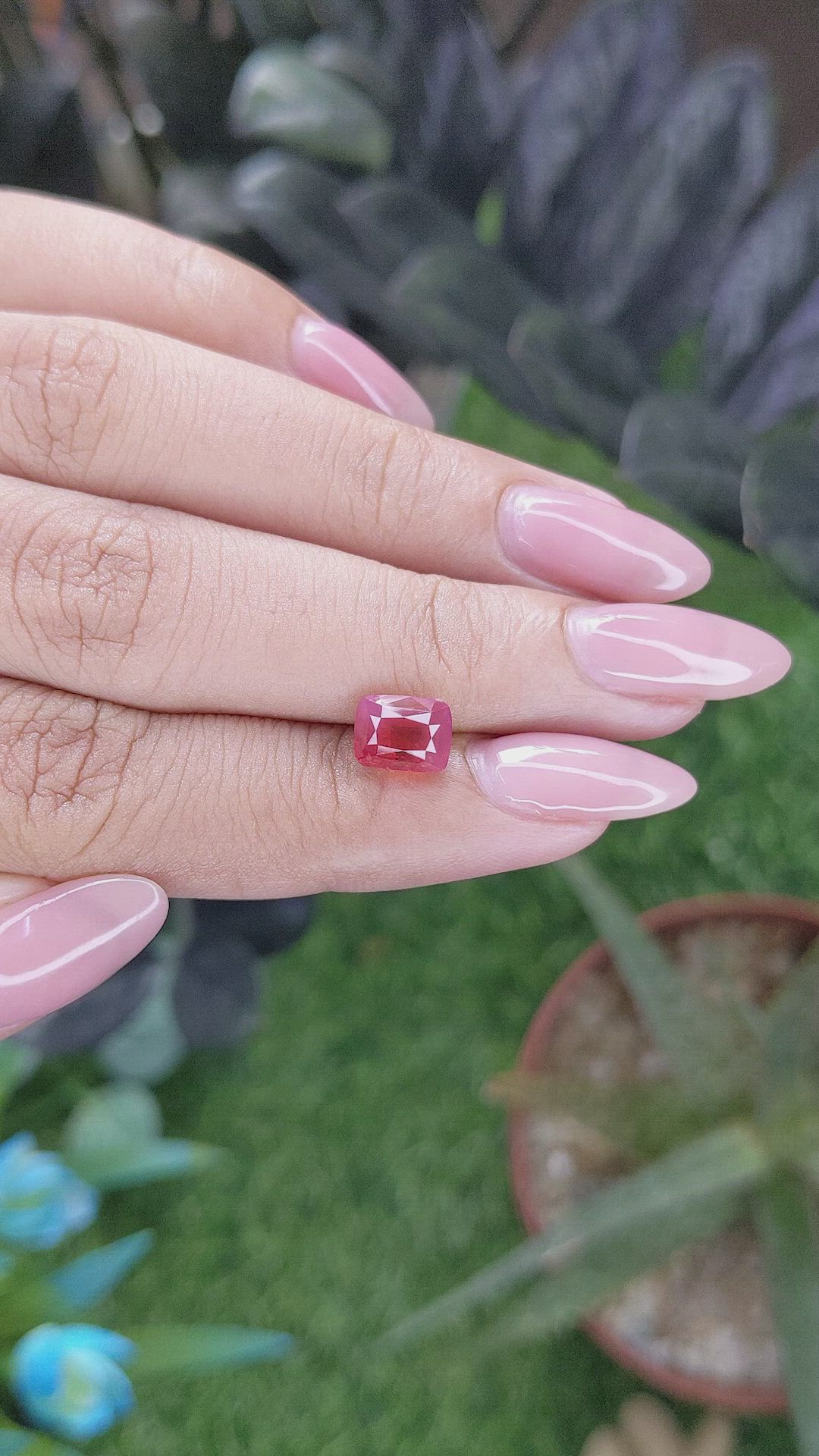 2.02 Ct. Pinkish Orange Spinel from Tanzania Size Video