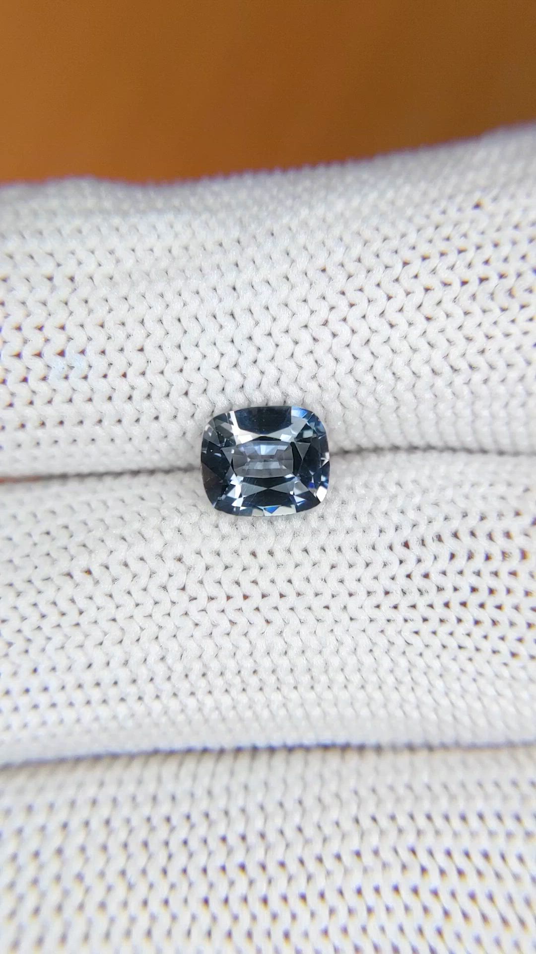 1.26 Ct. Greyish Blue Spinel from Ceylon (Sri Lanka) Size Video