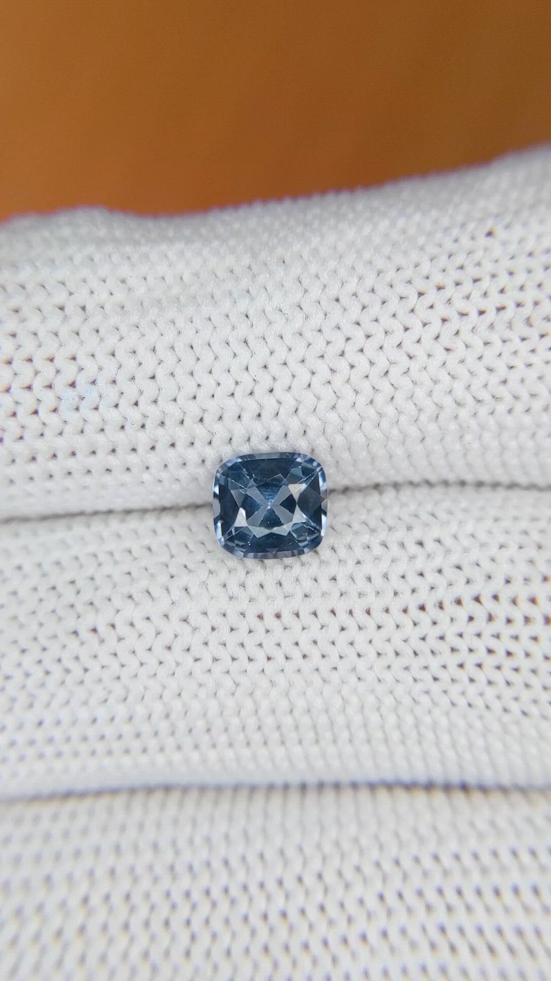 1.00 Ct. Greyish Blue Spinel from Ceylon (Sri Lanka) Size Video