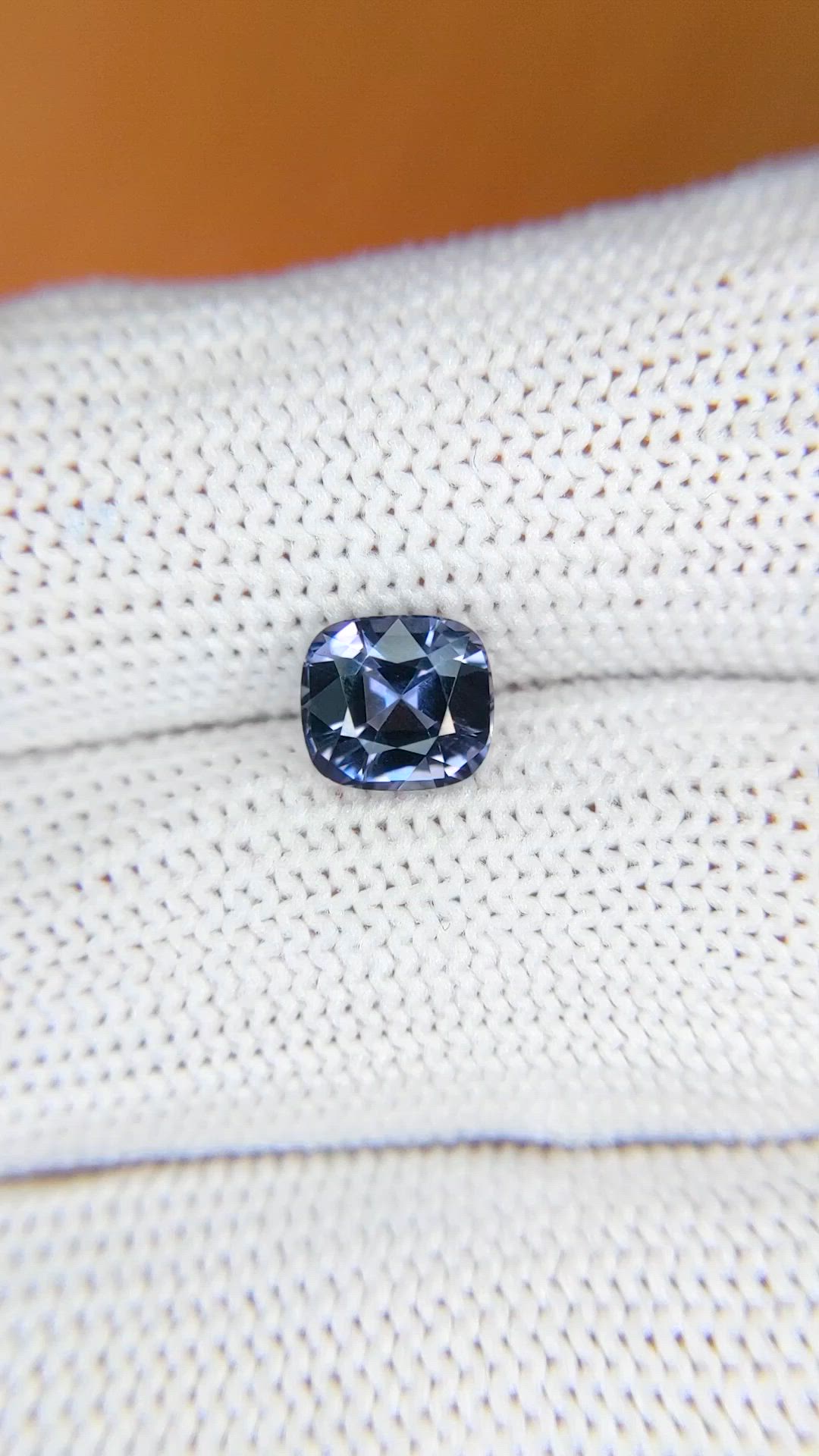 1.67 Ct. Greyish Violet Spinel from Ceylon (Sri Lanka) Size Video