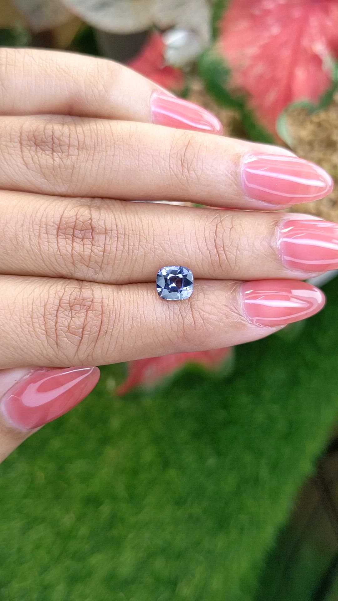 1.67 Ct. Greyish Violet Spinel from Ceylon (Sri Lanka) Size Video