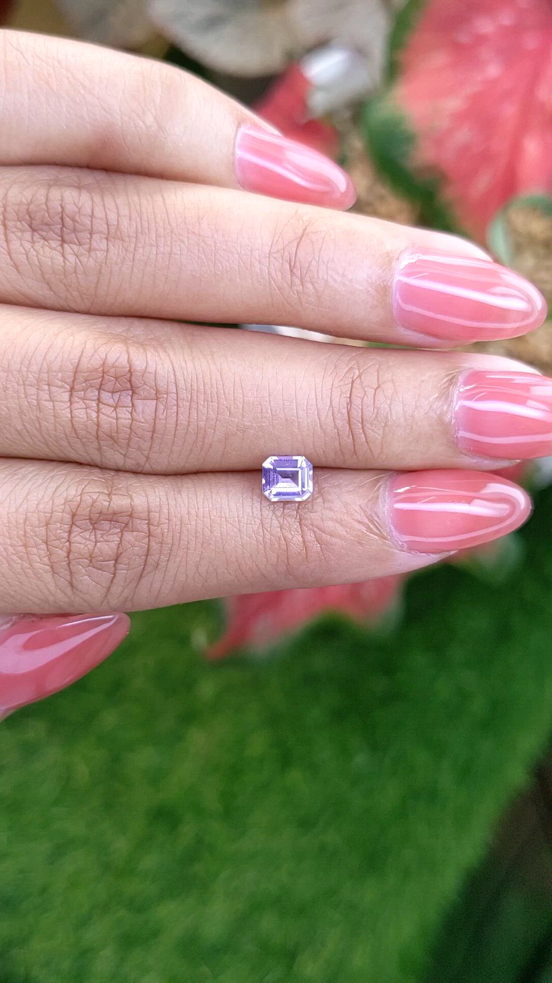 0.67 Ct. Purple Spinel from Ceylon (Sri Lanka) Size Video