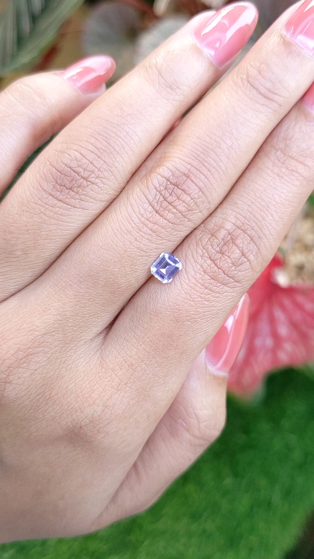 0.67 Ct. Purple Spinel from Ceylon (Sri Lanka) Size Video