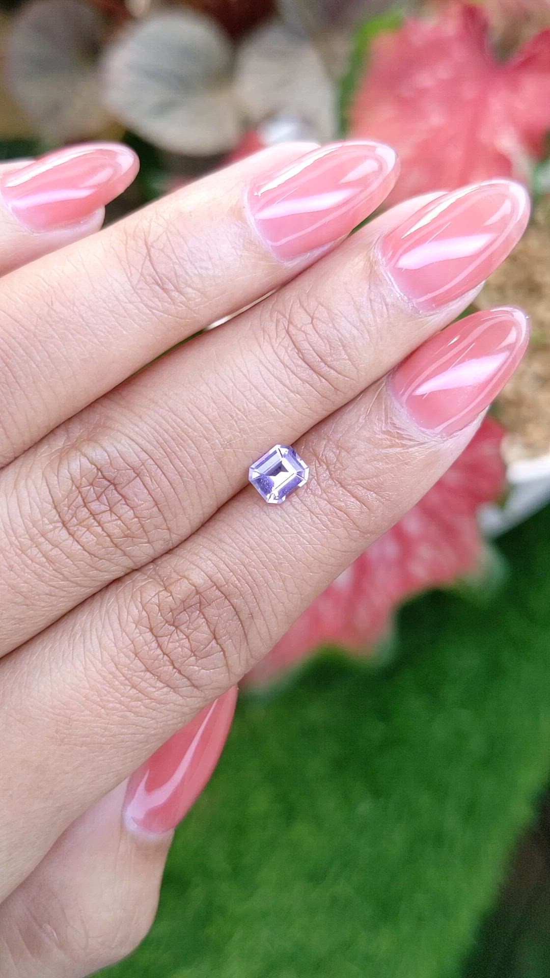 0.67 Ct. Purple Spinel from Ceylon (Sri Lanka) Size Video