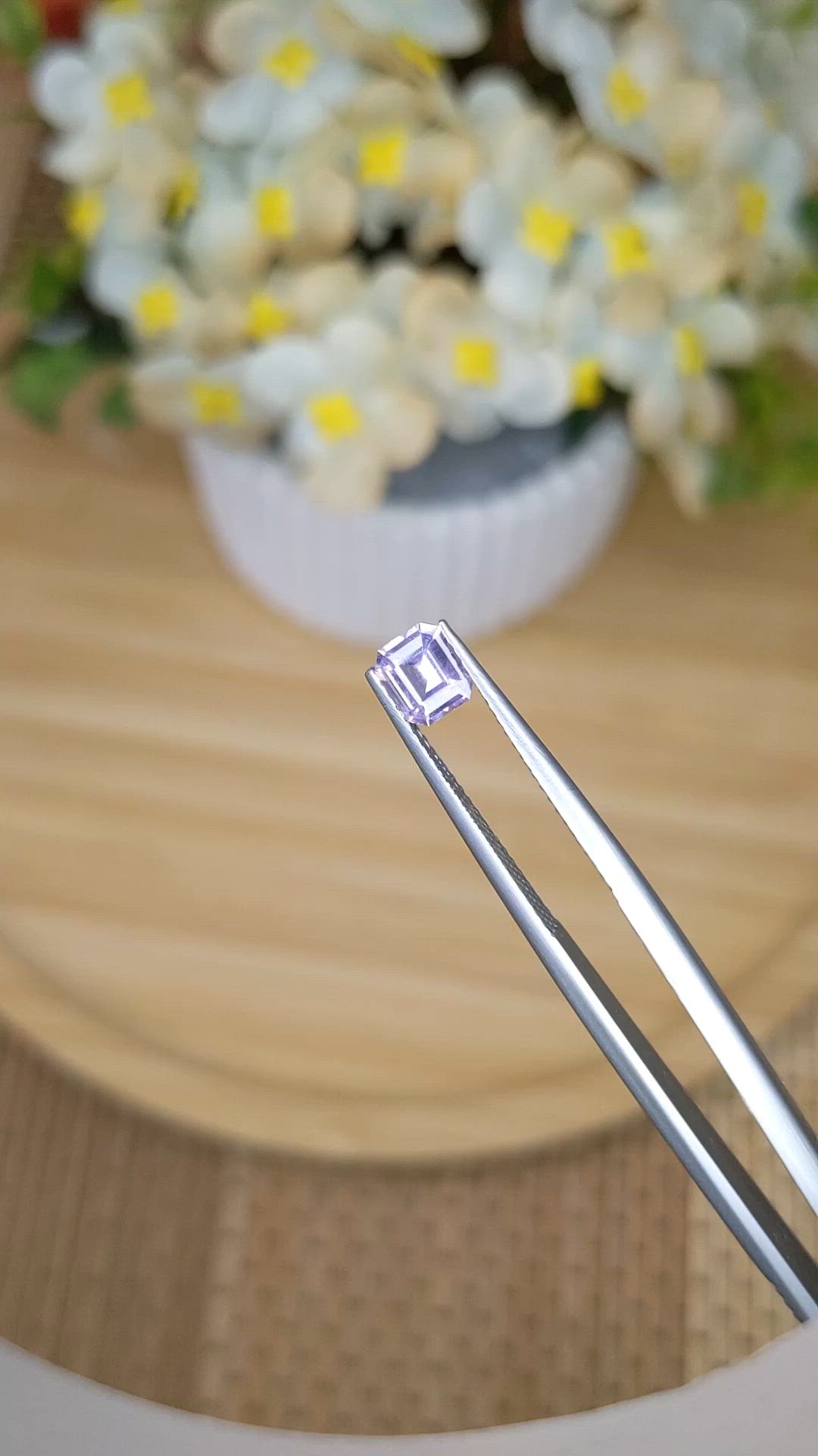 0.67 Ct. Purple Spinel from Ceylon (Sri Lanka) Size Video