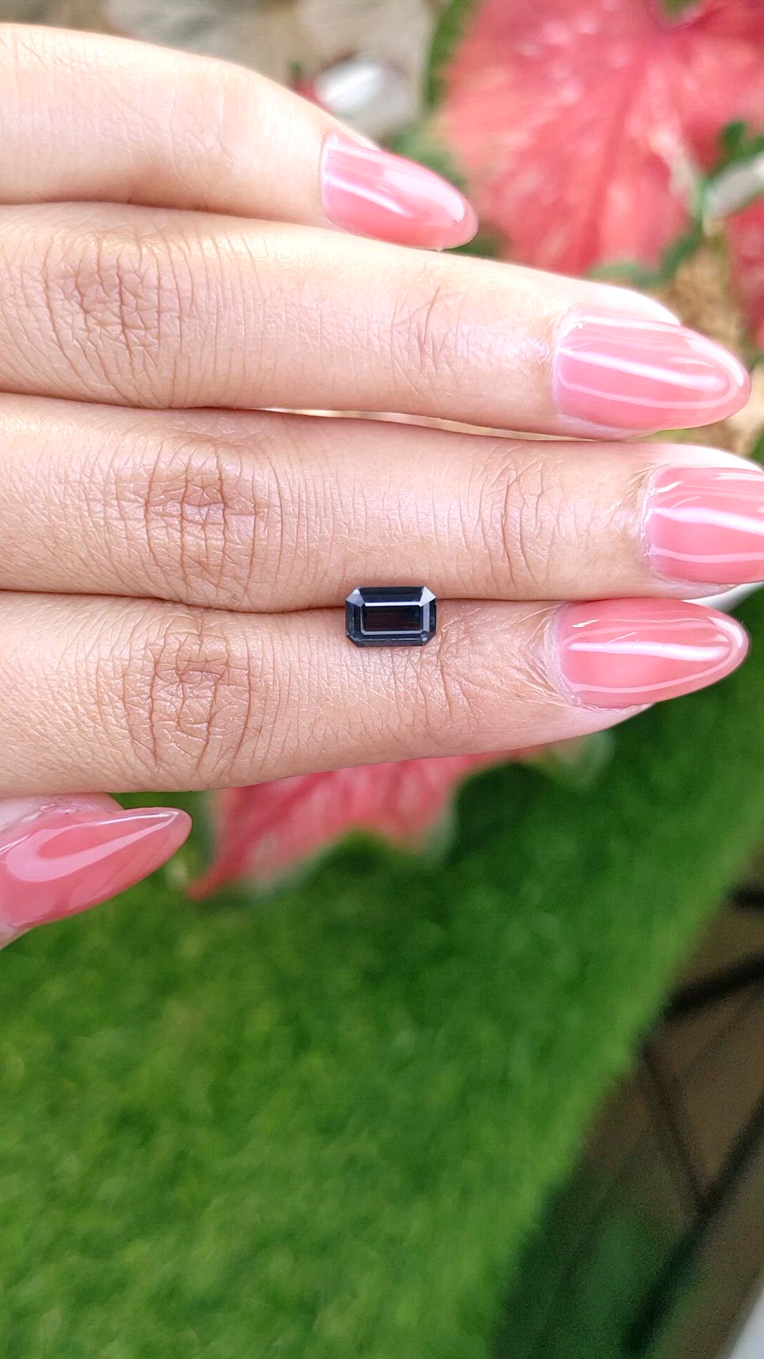 1.53 Ct. Greenish Blue Spinel from Ceylon (Sri Lanka) Size Video