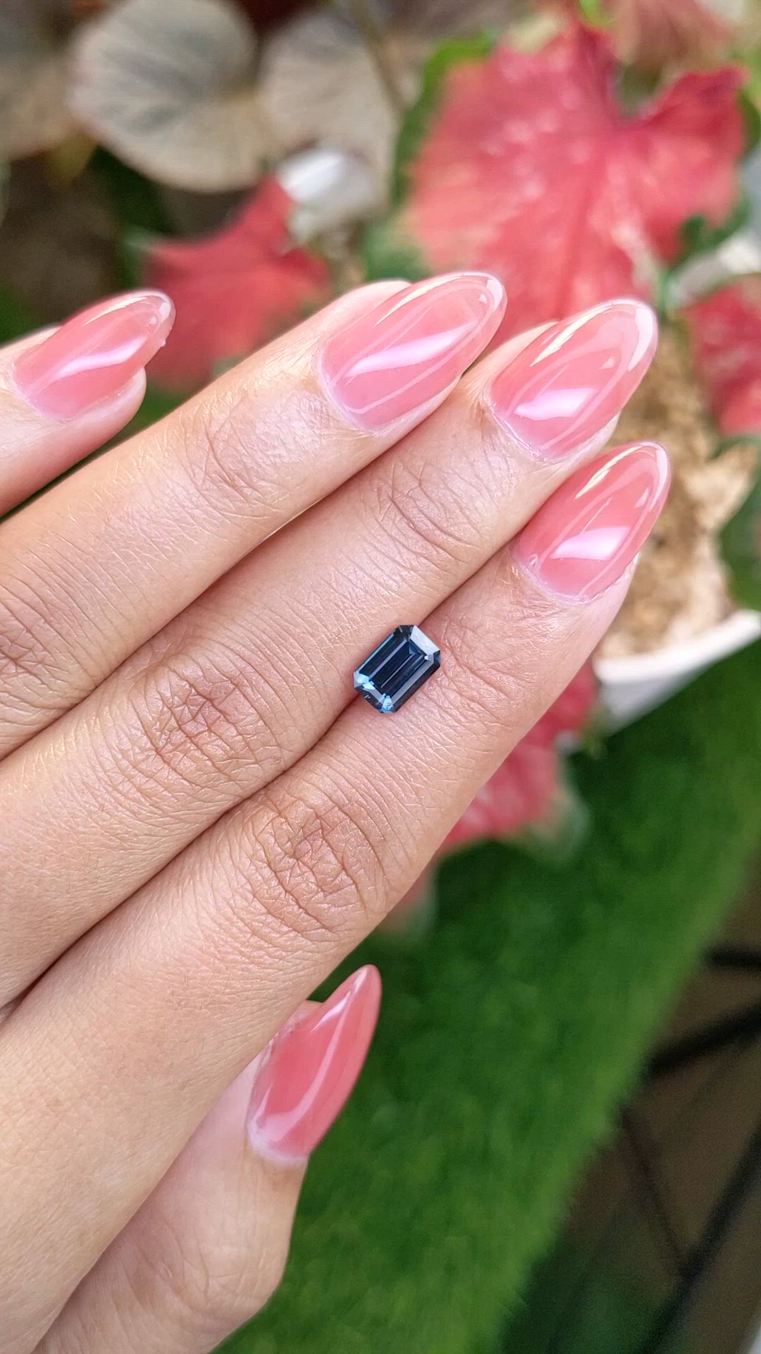 1.53 Ct. Greenish Blue Spinel from Ceylon (Sri Lanka) Size Video