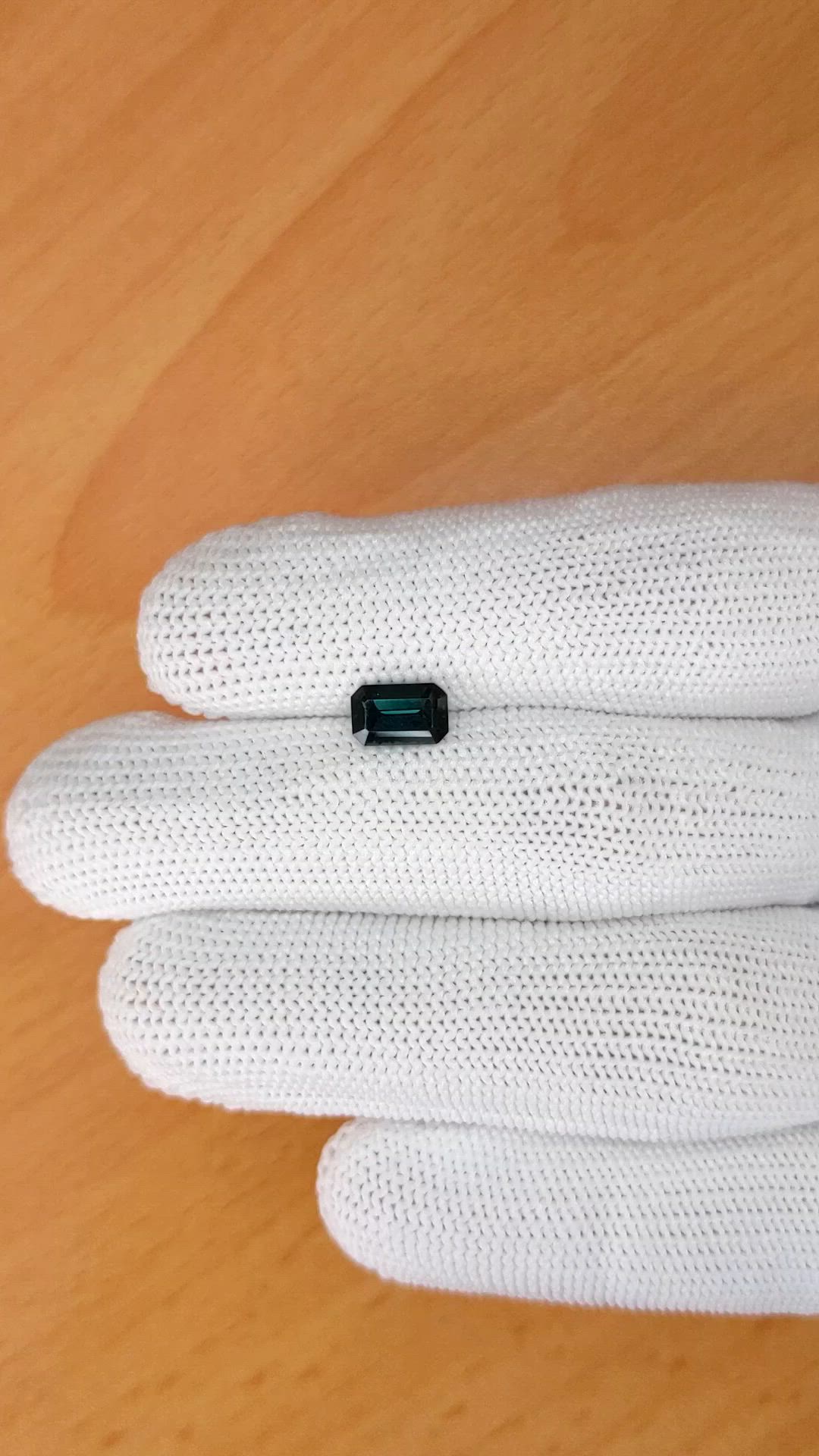 1.45 Ct. Bluish Green Spinel from Ceylon (Sri Lanka) Size Video