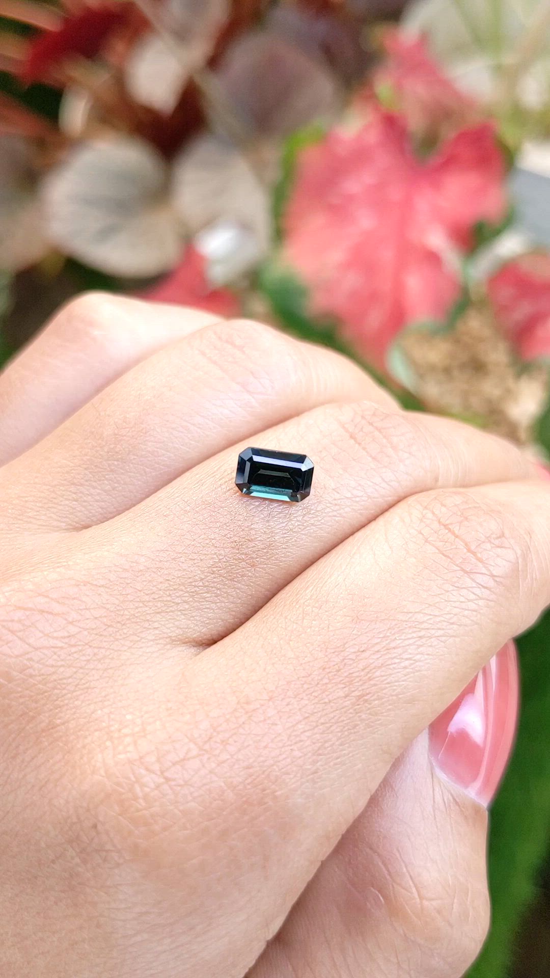1.45 Ct. Bluish Green Spinel from Ceylon (Sri Lanka) Size Video