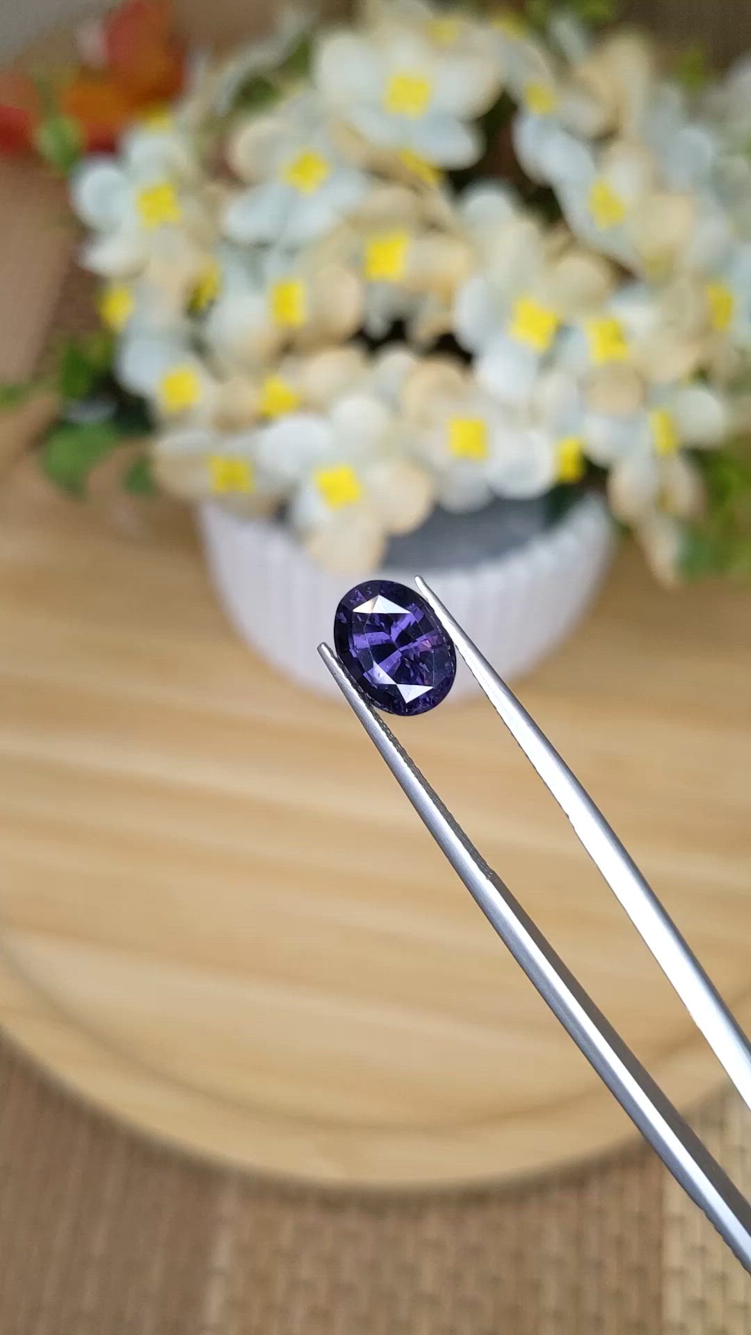 3.22 Ct. Purple Spinel from Ceylon (Sri Lanka) Size Video