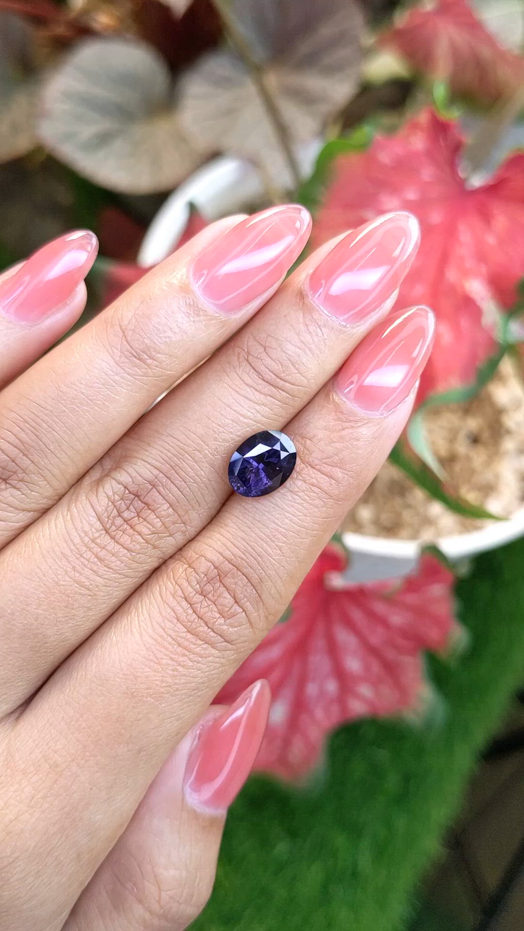 3.22 Ct. Purple Spinel from Ceylon (Sri Lanka) Size Video
