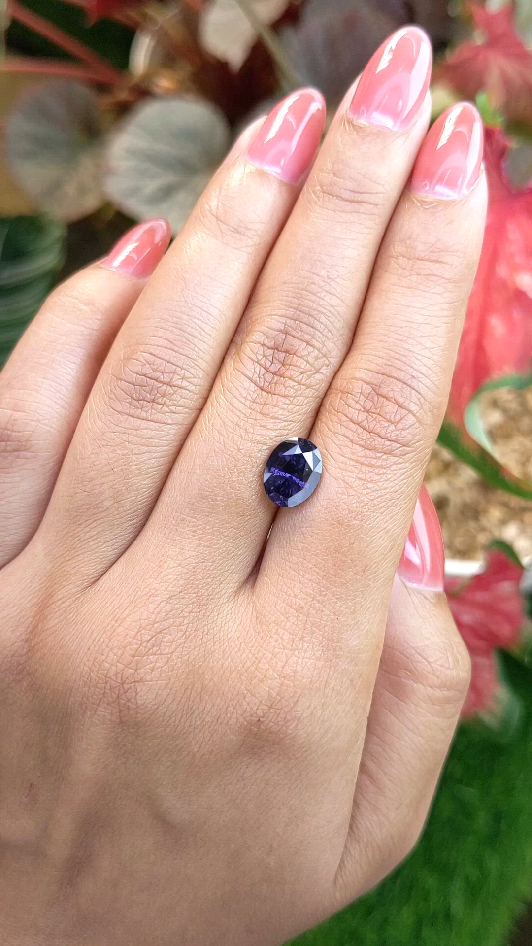3.22 Ct. Purple Spinel from Ceylon (Sri Lanka) Size Video
