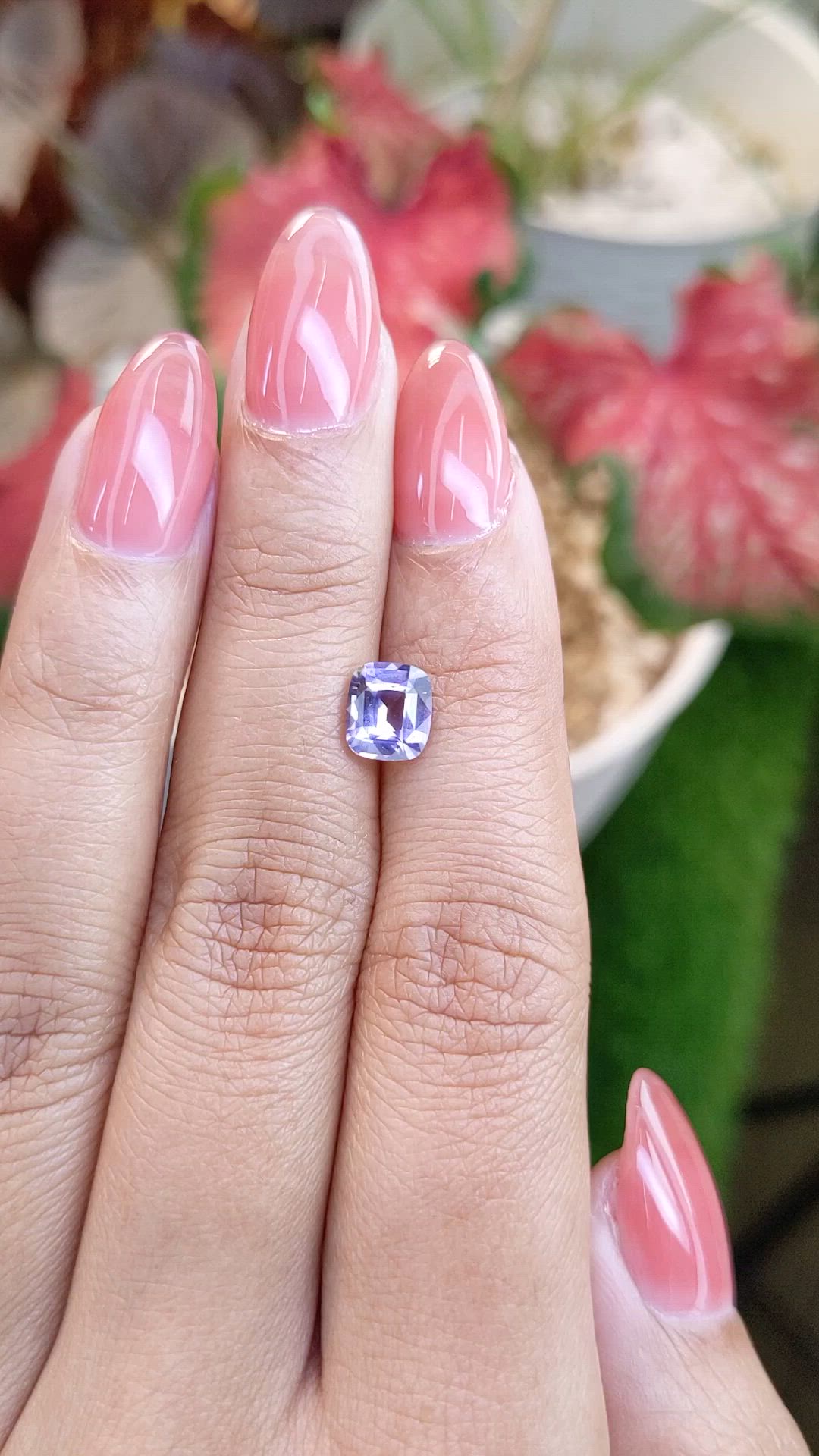 1.47 Ct. Purple Spinel from Ceylon (Sri Lanka) Size Video