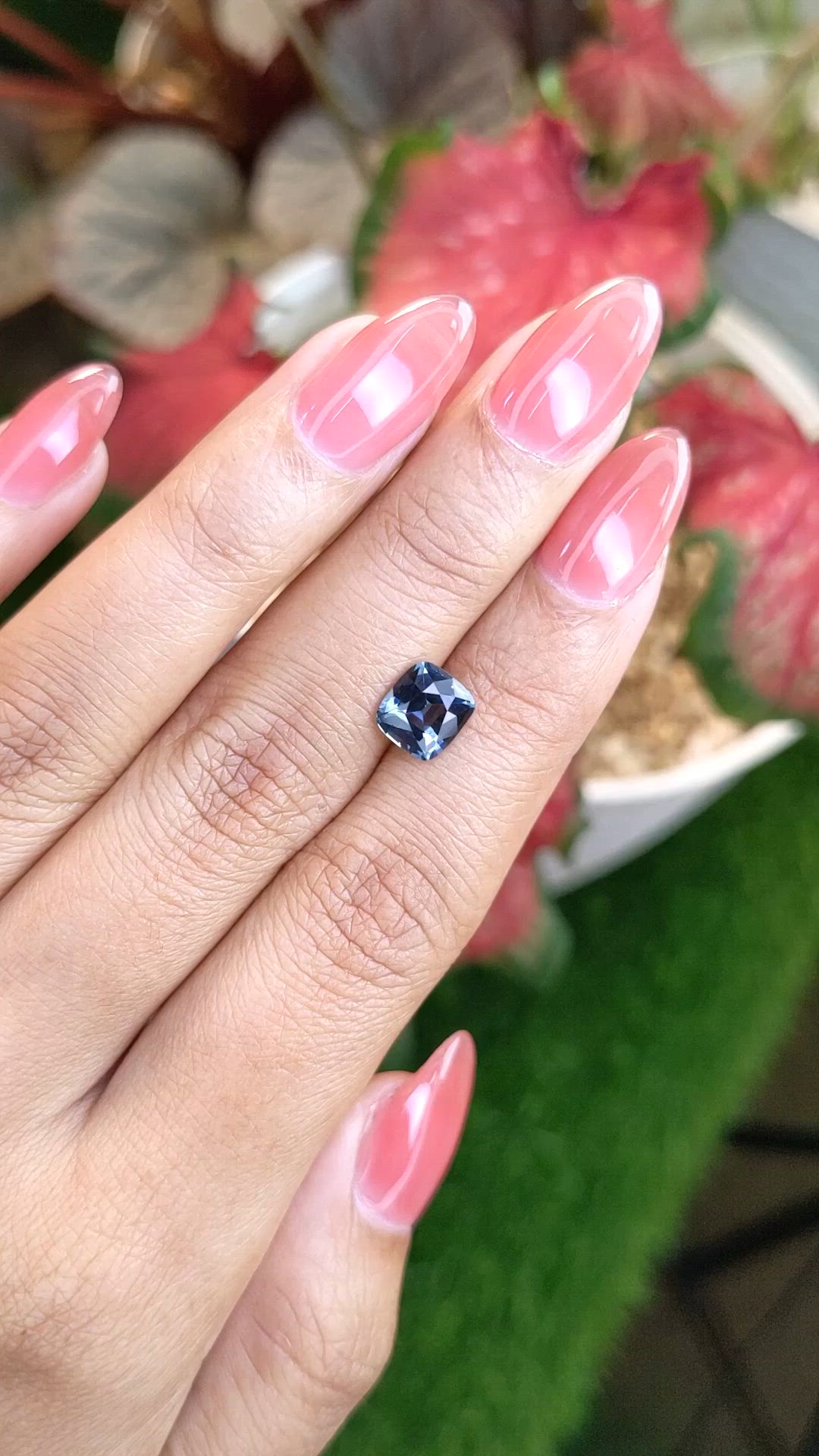 1.72 Ct. Blue Spinel from Ceylon (Sri Lanka) Size Video