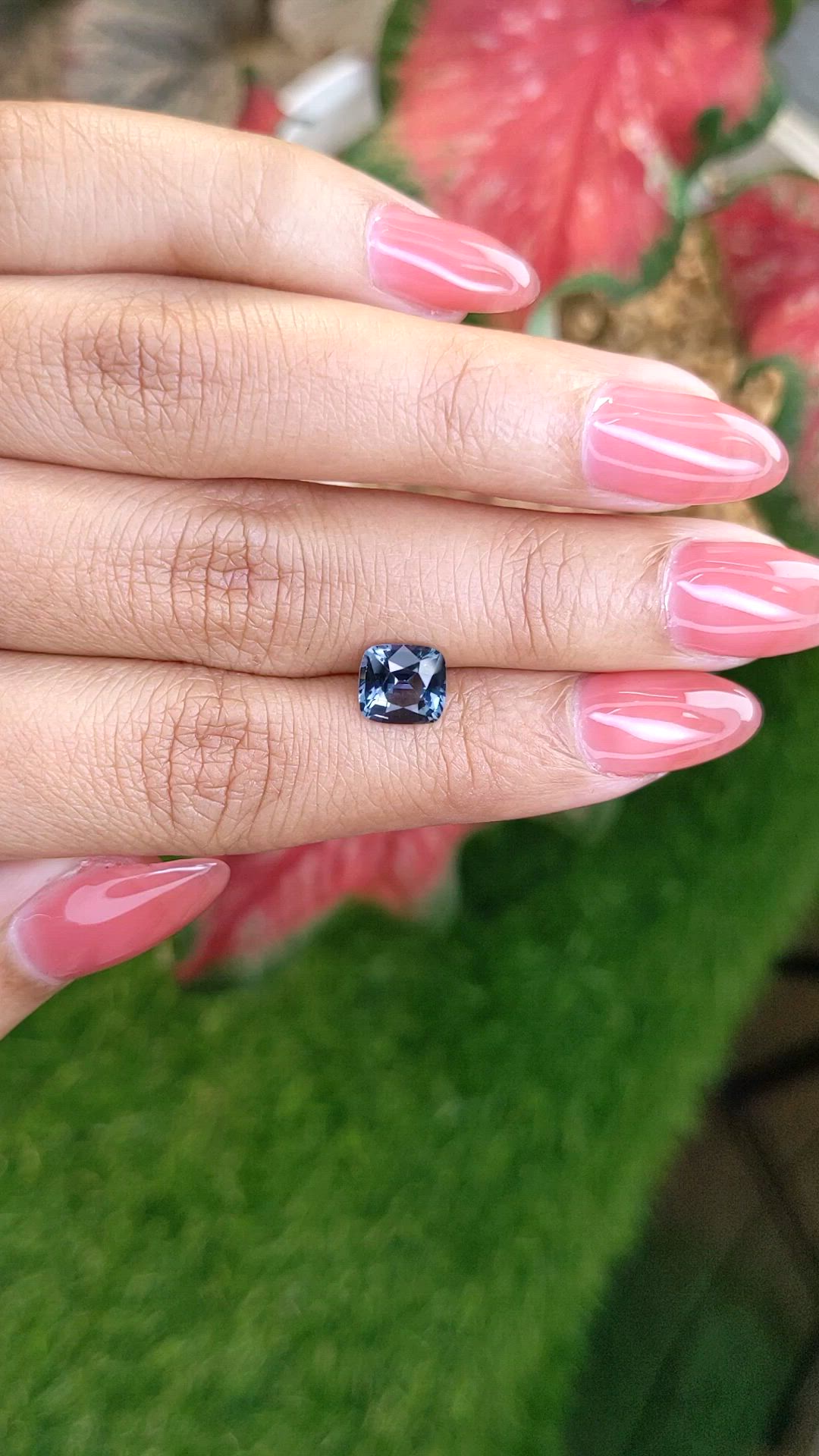 1.72 Ct. Blue Spinel from Ceylon (Sri Lanka) Size Video