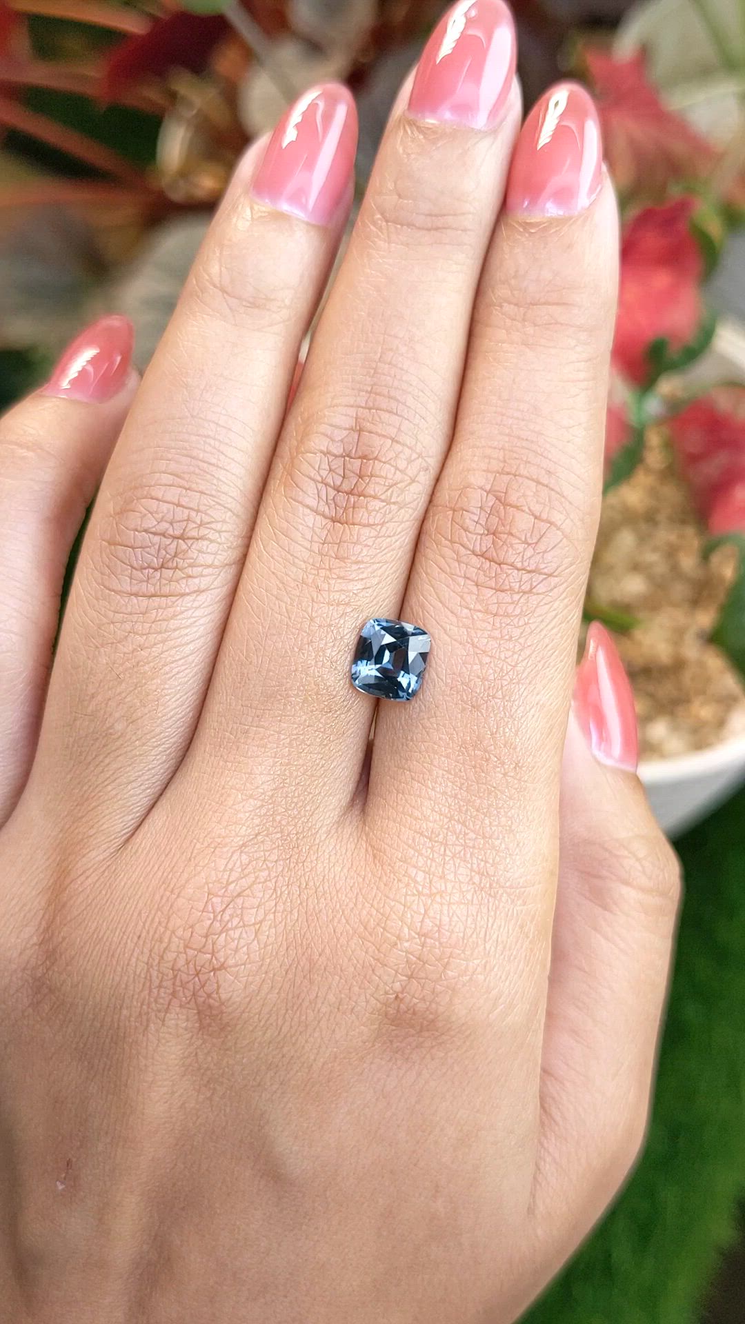 1.72 Ct. Blue Spinel from Ceylon (Sri Lanka) Size Video