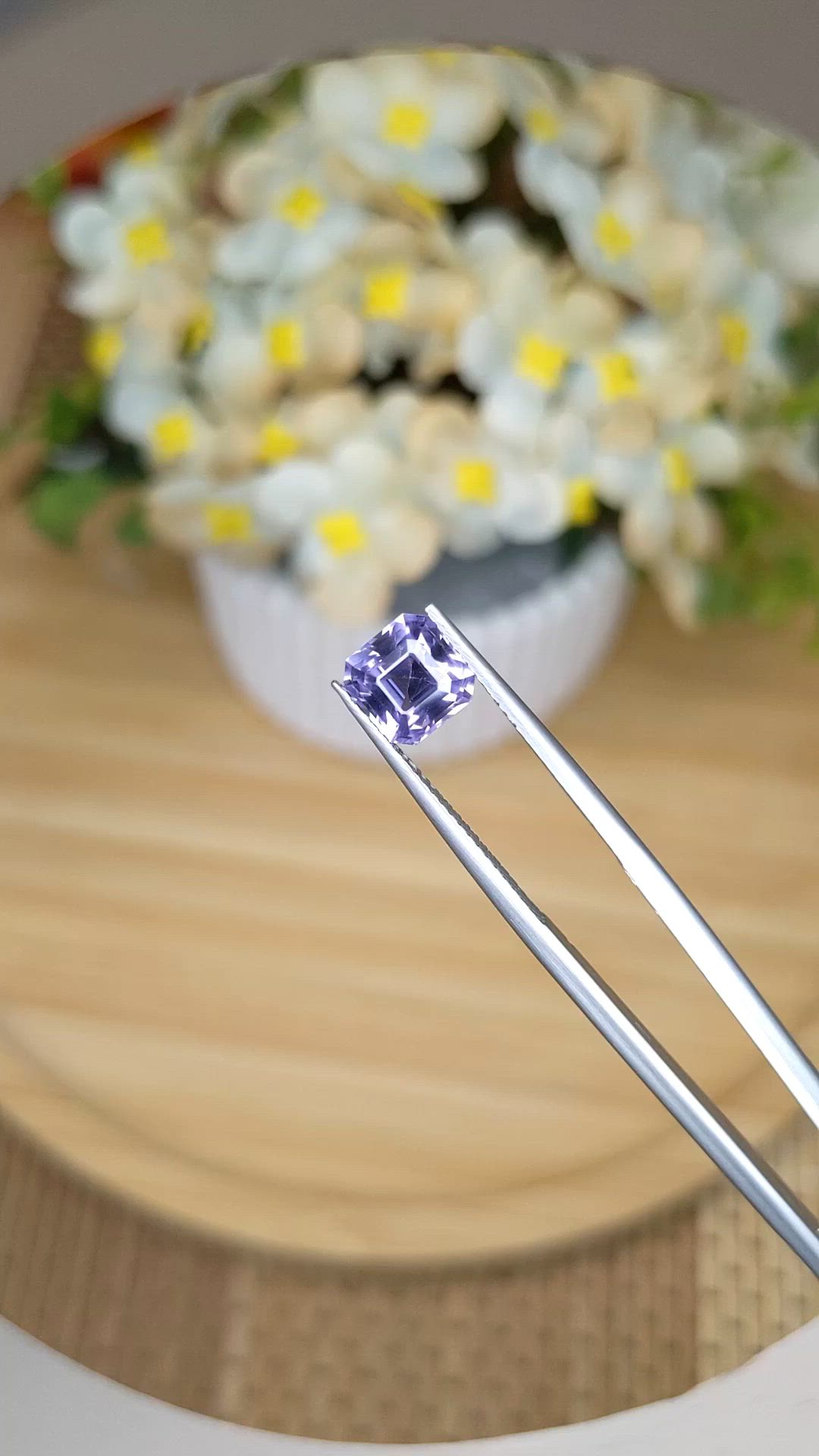 2.25 Ct. Purple Spinel from Ceylon (Sri Lanka) Size Video