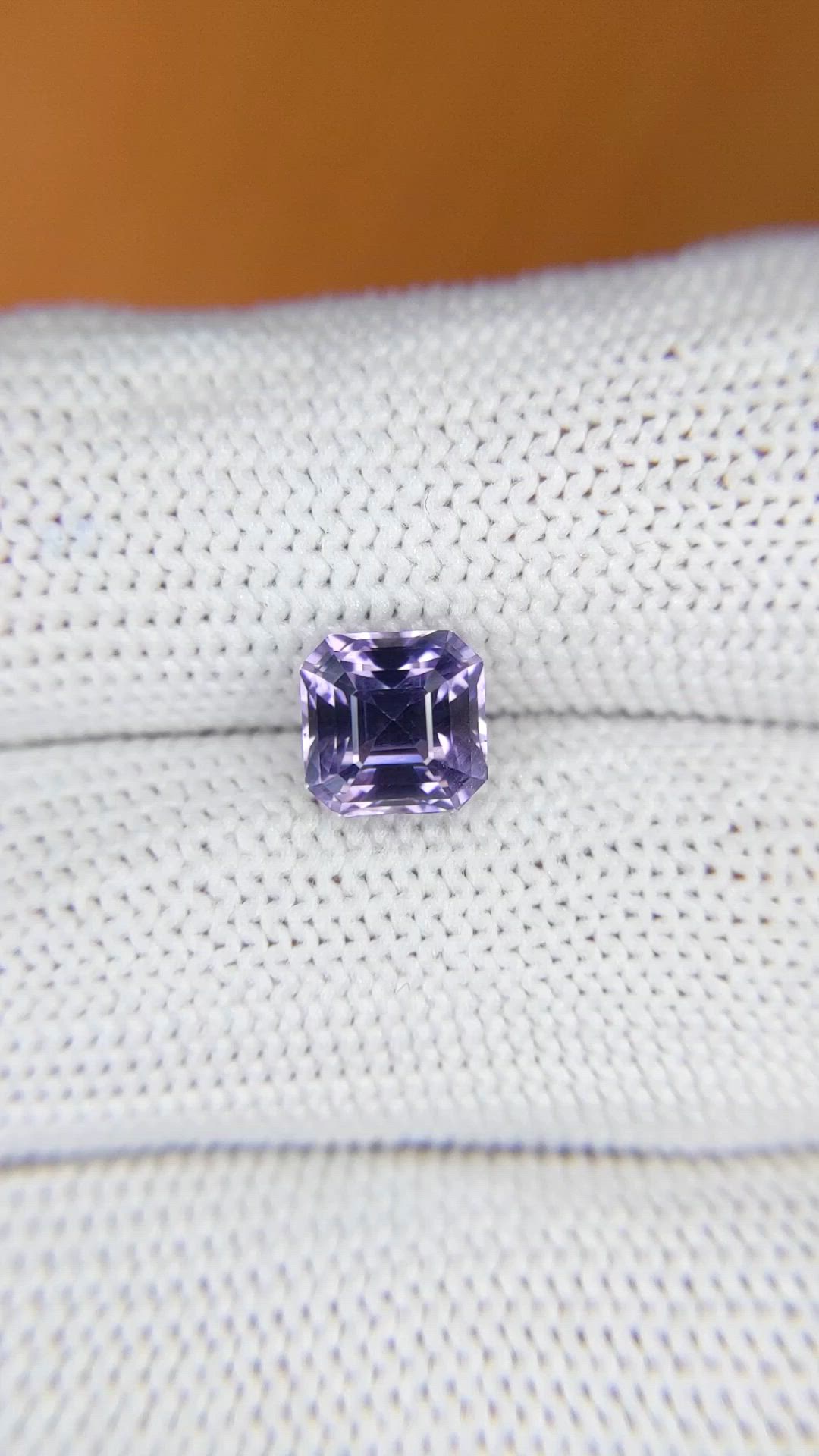 2.25 Ct. Purple Spinel from Ceylon (Sri Lanka) Size Video