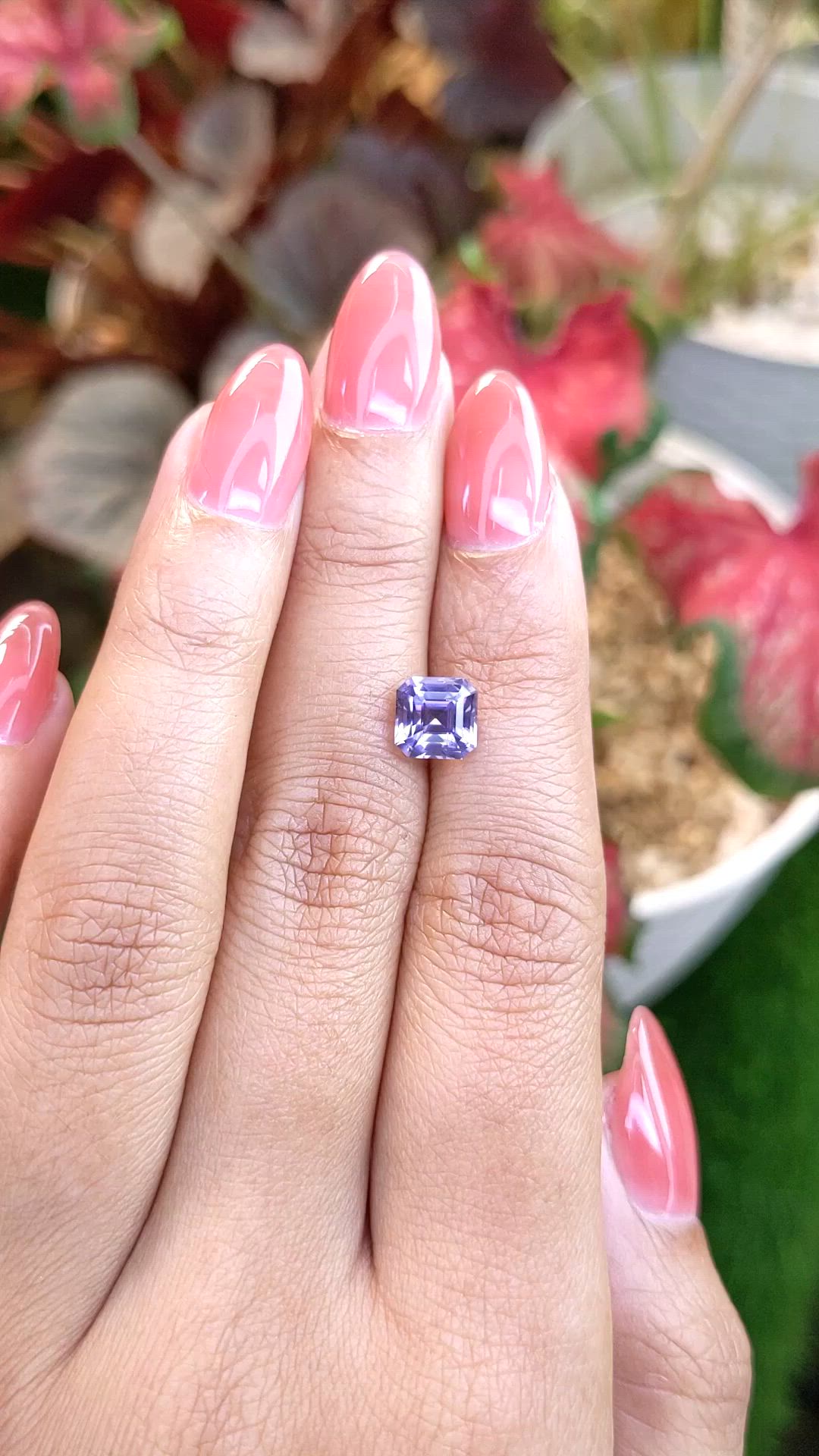 2.25 Ct. Purple Spinel from Ceylon (Sri Lanka) Size Video