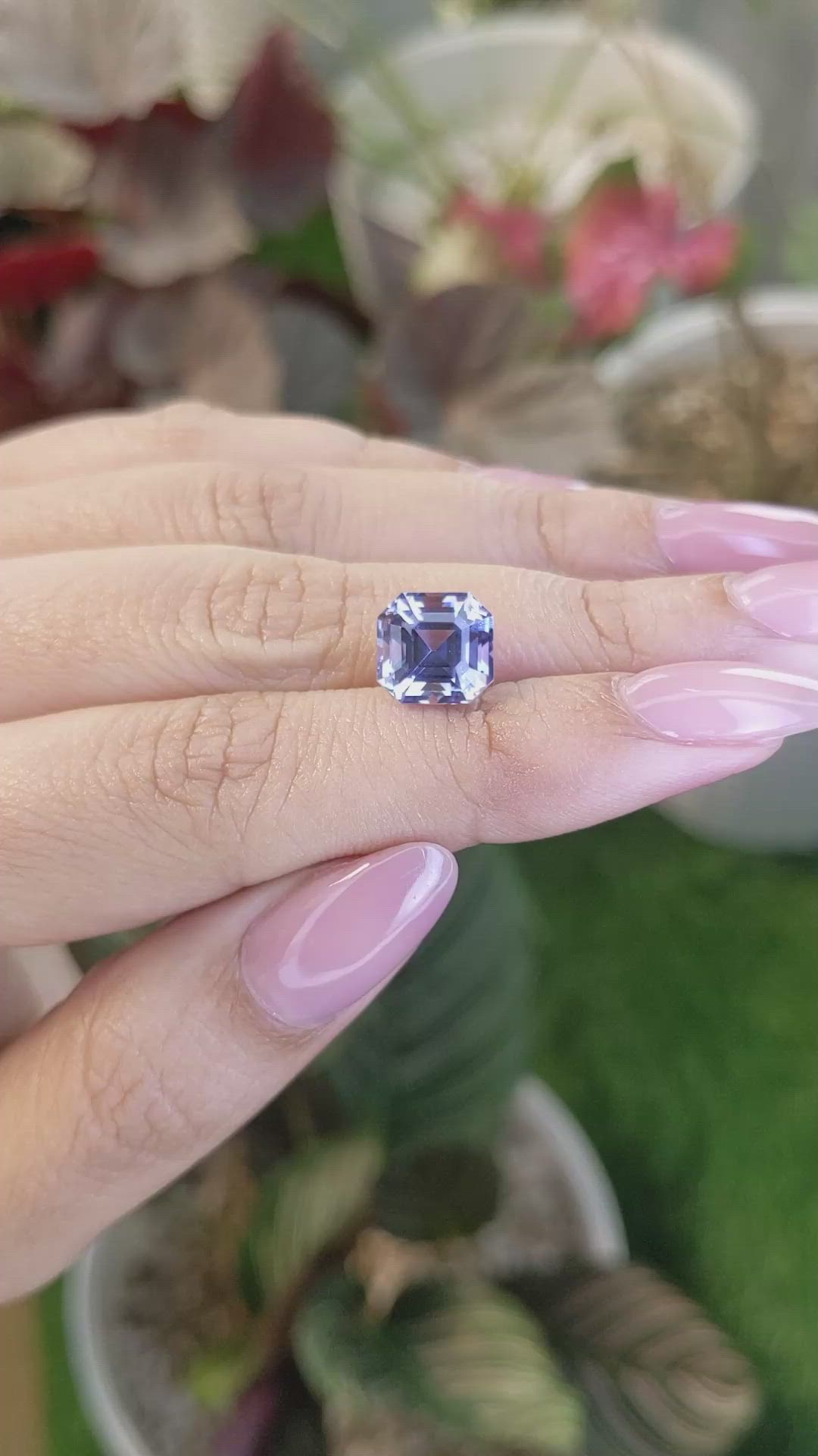 4.79 Ct. Violet Spinel from Ceylon (Sri Lanka) Size Video