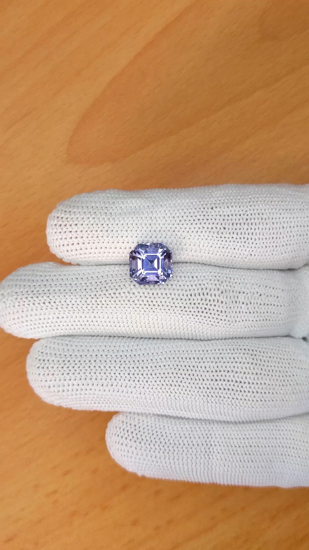 4.79 Ct. Violet Spinel from Ceylon (Sri Lanka) Size Video