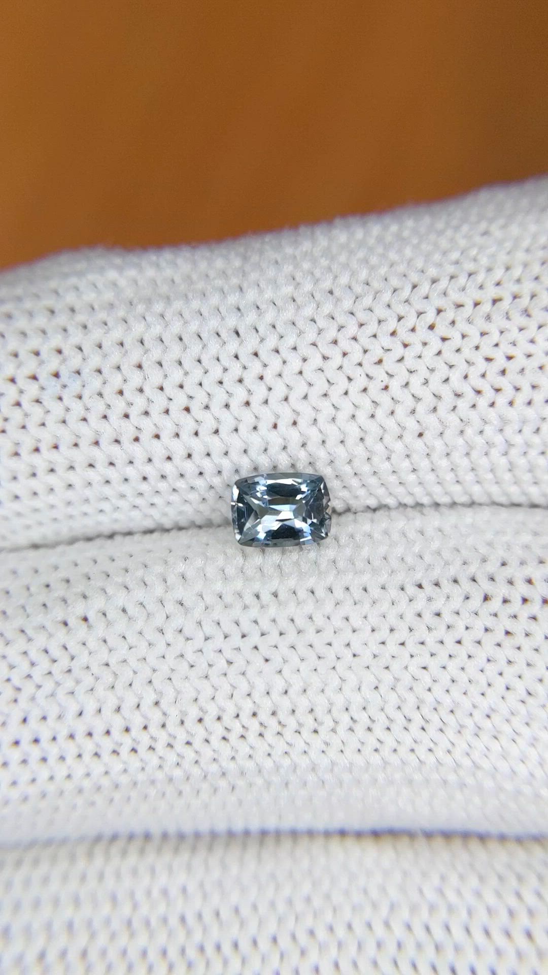 0.55 Ct. Greenish Blue Spinel from Ceylon (Sri Lanka) Size Video
