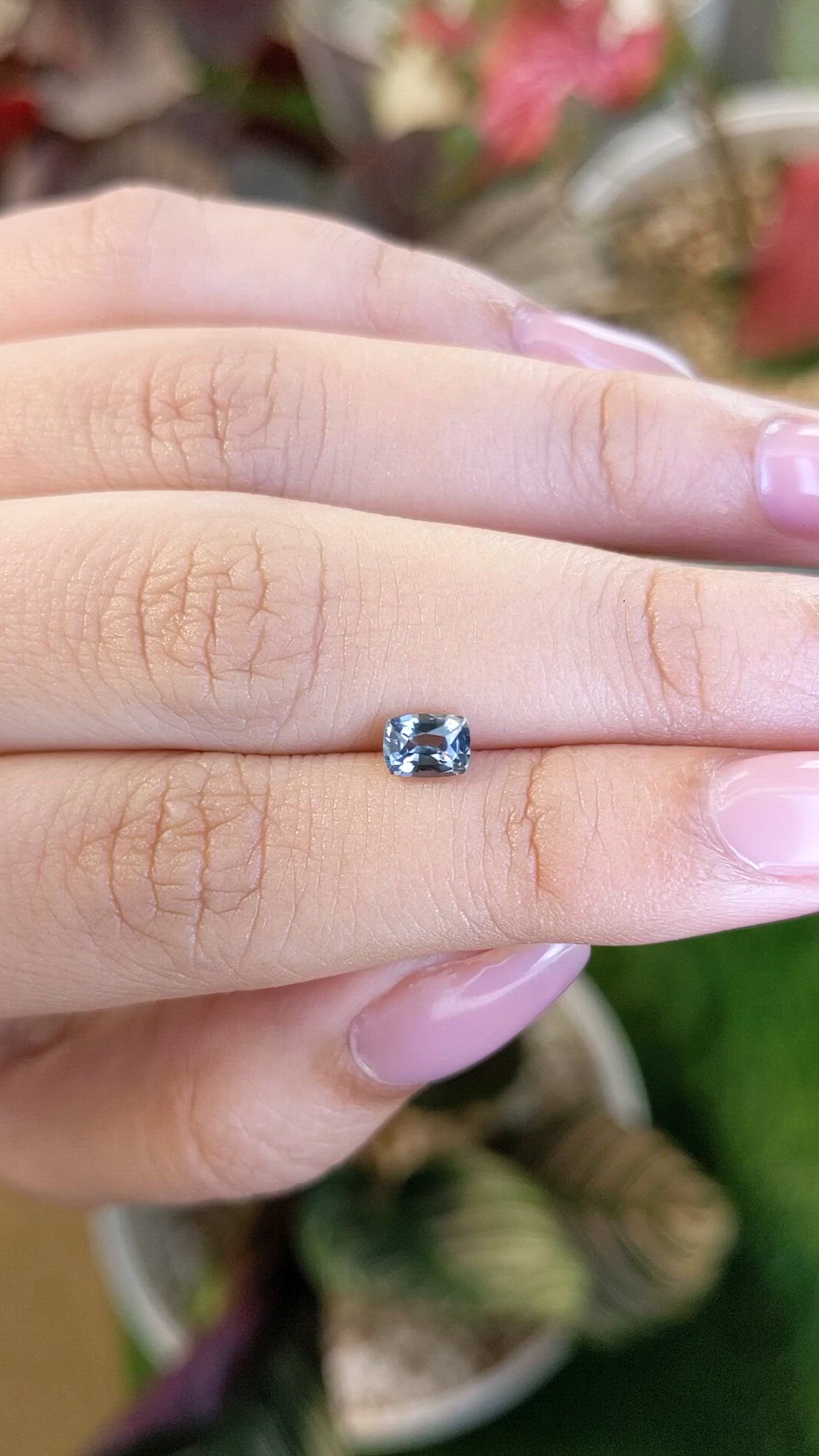 0.55 Ct. Greenish Blue Spinel from Ceylon (Sri Lanka) Size Video