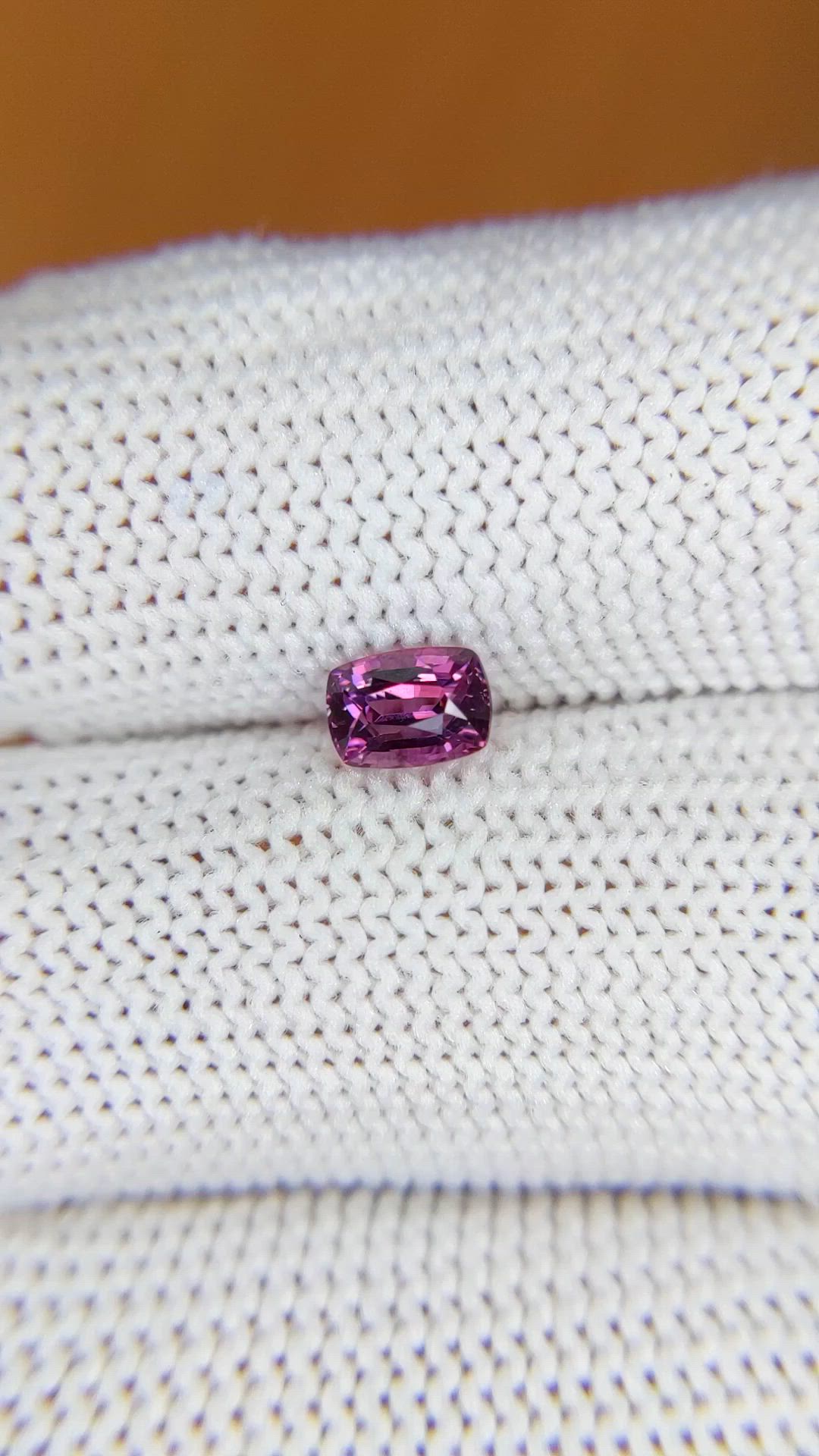 0.61 Ct. Purplish Pink Spinel from Ceylon (Sri Lanka) Size Video