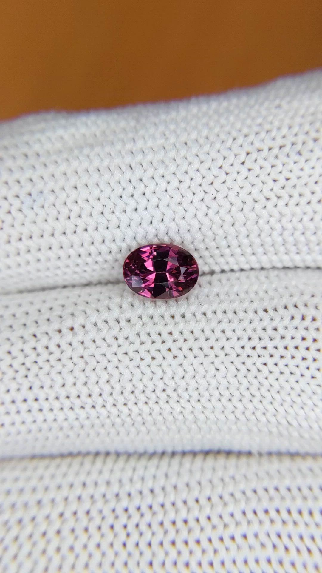 1.04 Ct. Purplish Pink Spinel from Ceylon (Sri Lanka) Size Video