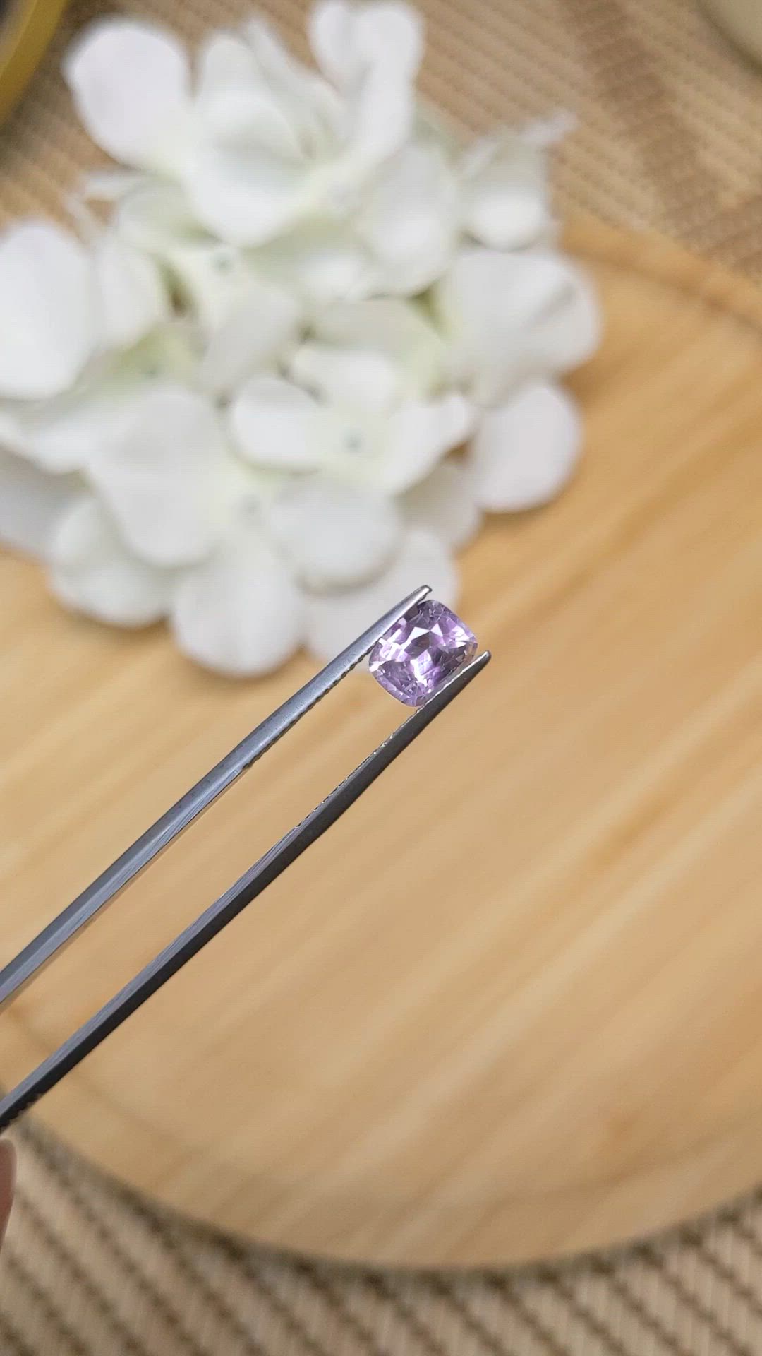 1.45 Ct. Purplish Pink Spinel from Ceylon (Sri Lanka) Size Video
