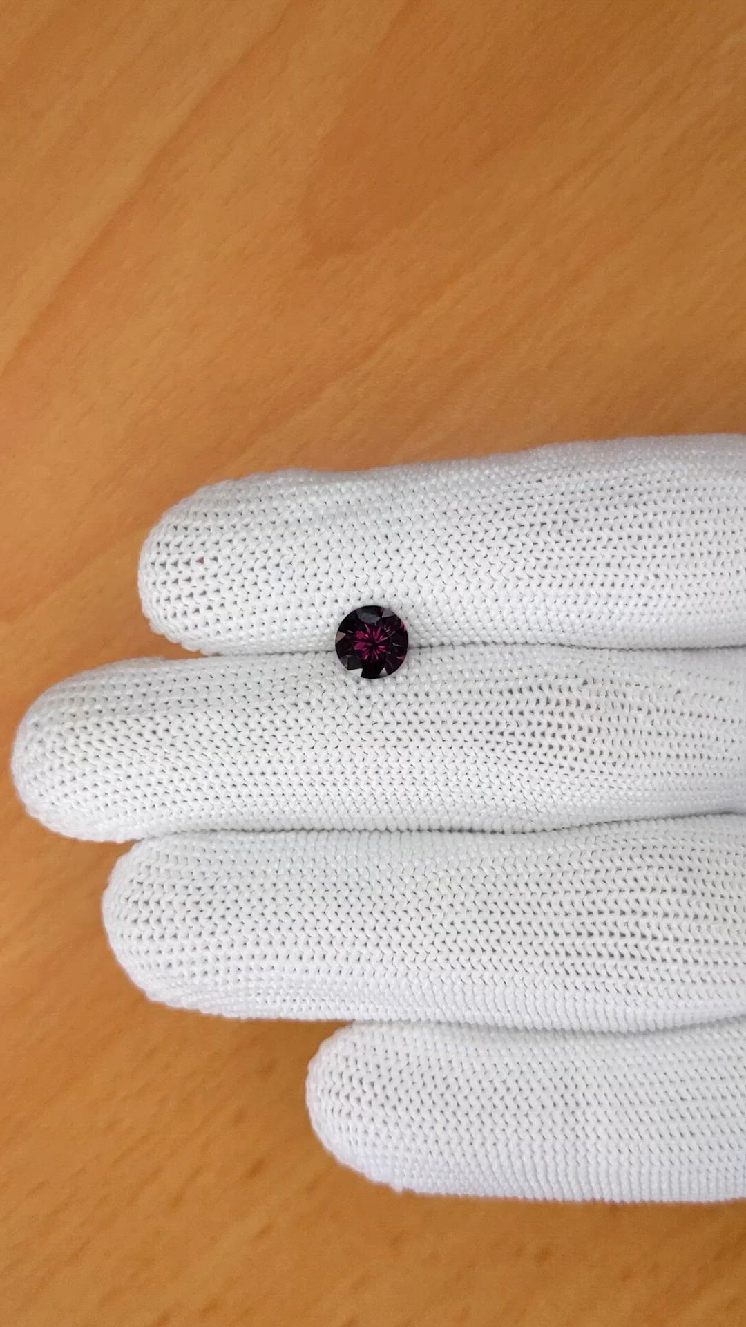 0.94 Ct. Purplish Pink Spinel from Ceylon (Sri Lanka) Size Video
