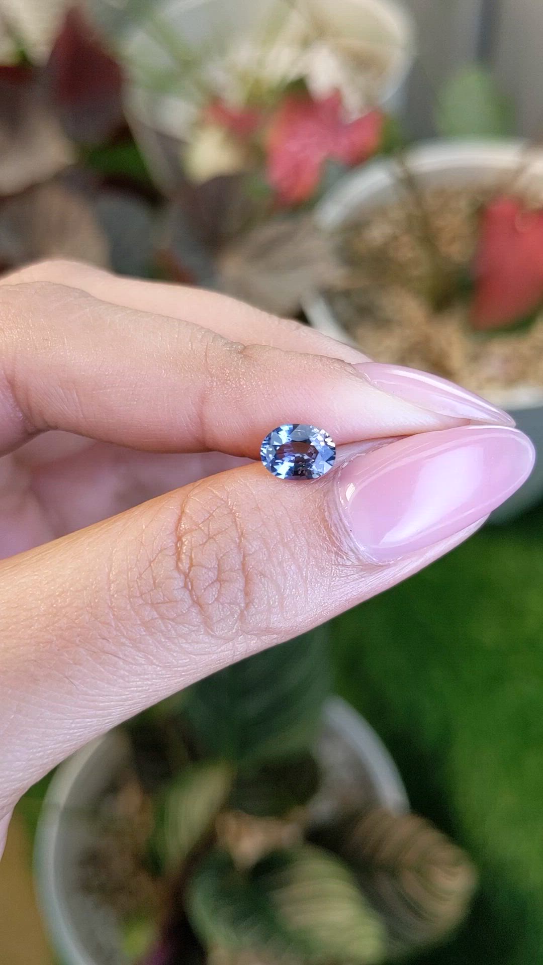 0.94 Ct. Blue Spinel from Ceylon (Sri Lanka) Size Video