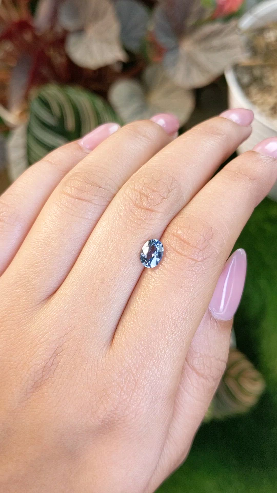0.94 Ct. Blue Spinel from Ceylon (Sri Lanka) Size Video