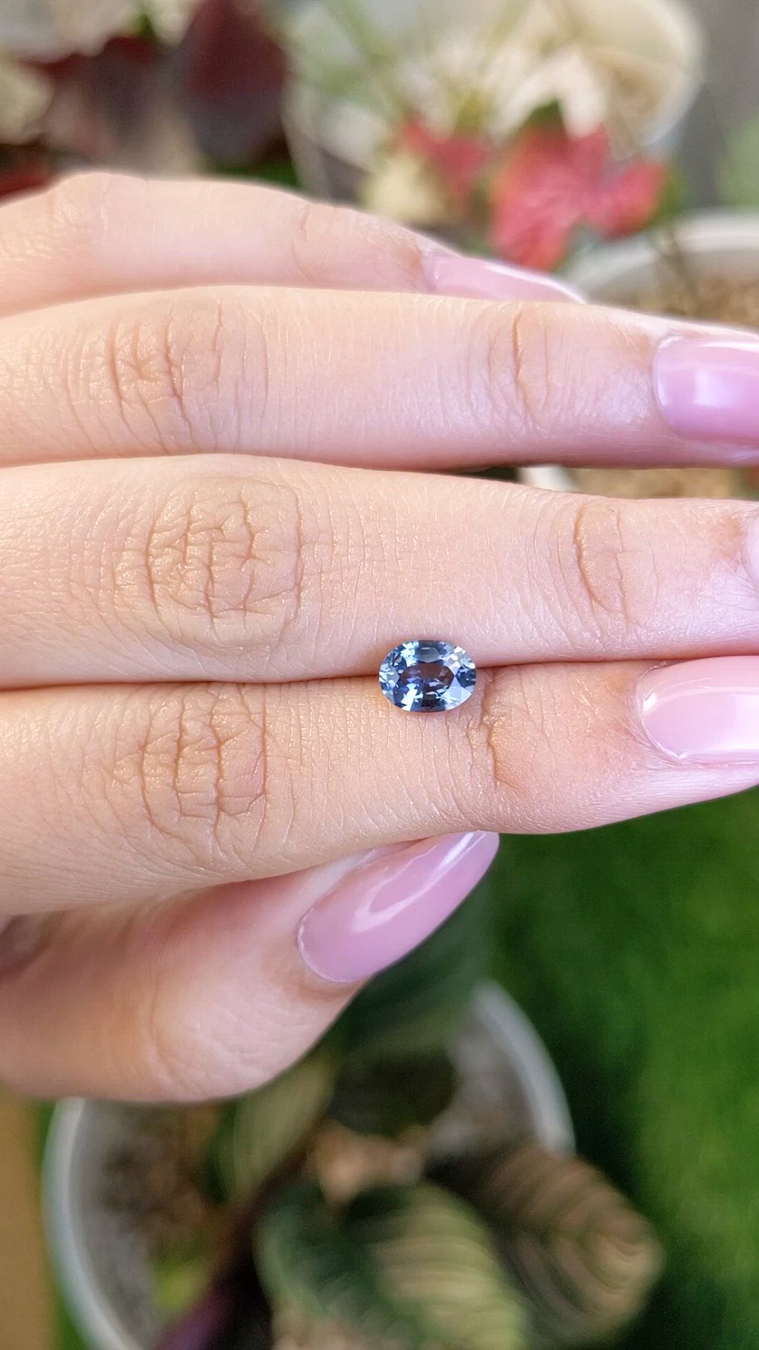 0.94 Ct. Blue Spinel from Ceylon (Sri Lanka) Size Video
