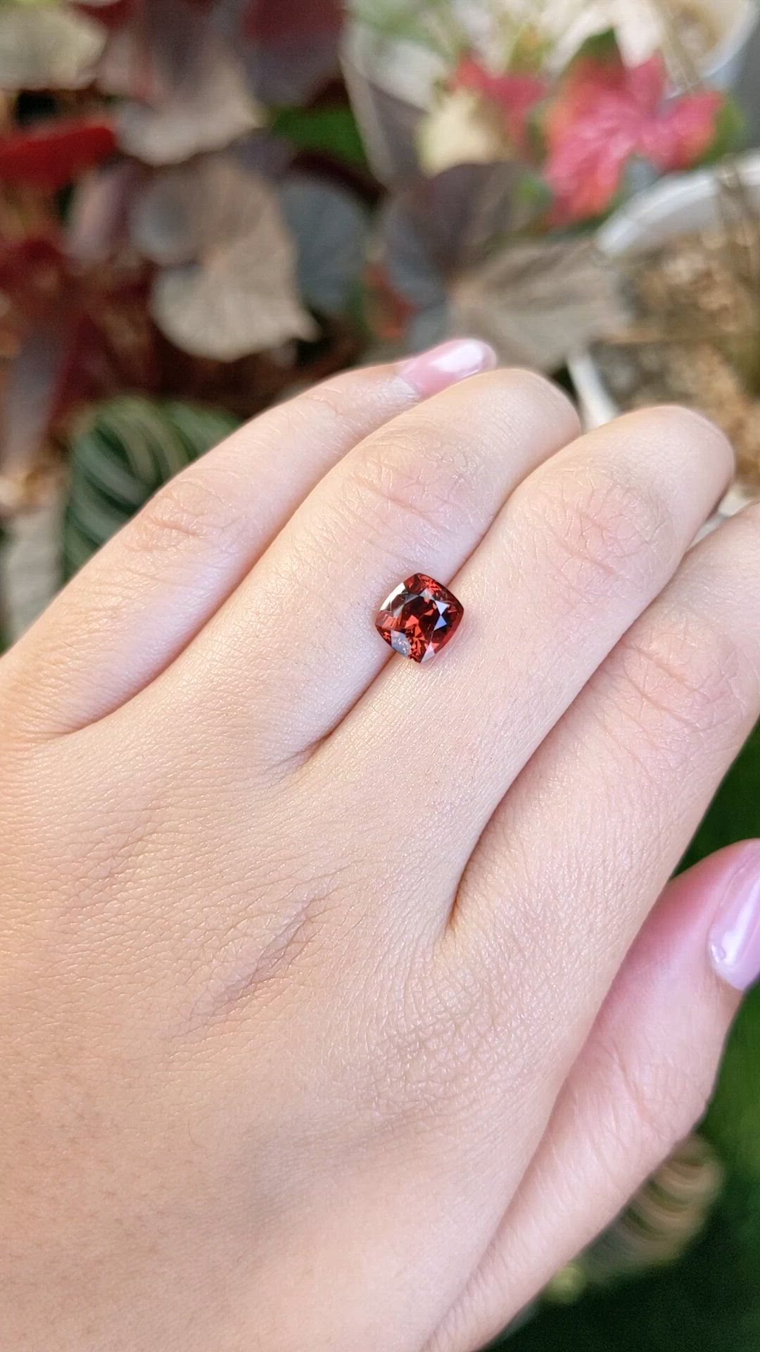 1.87 Ct. Orange Malaya Garnet from Madagascar Size Video