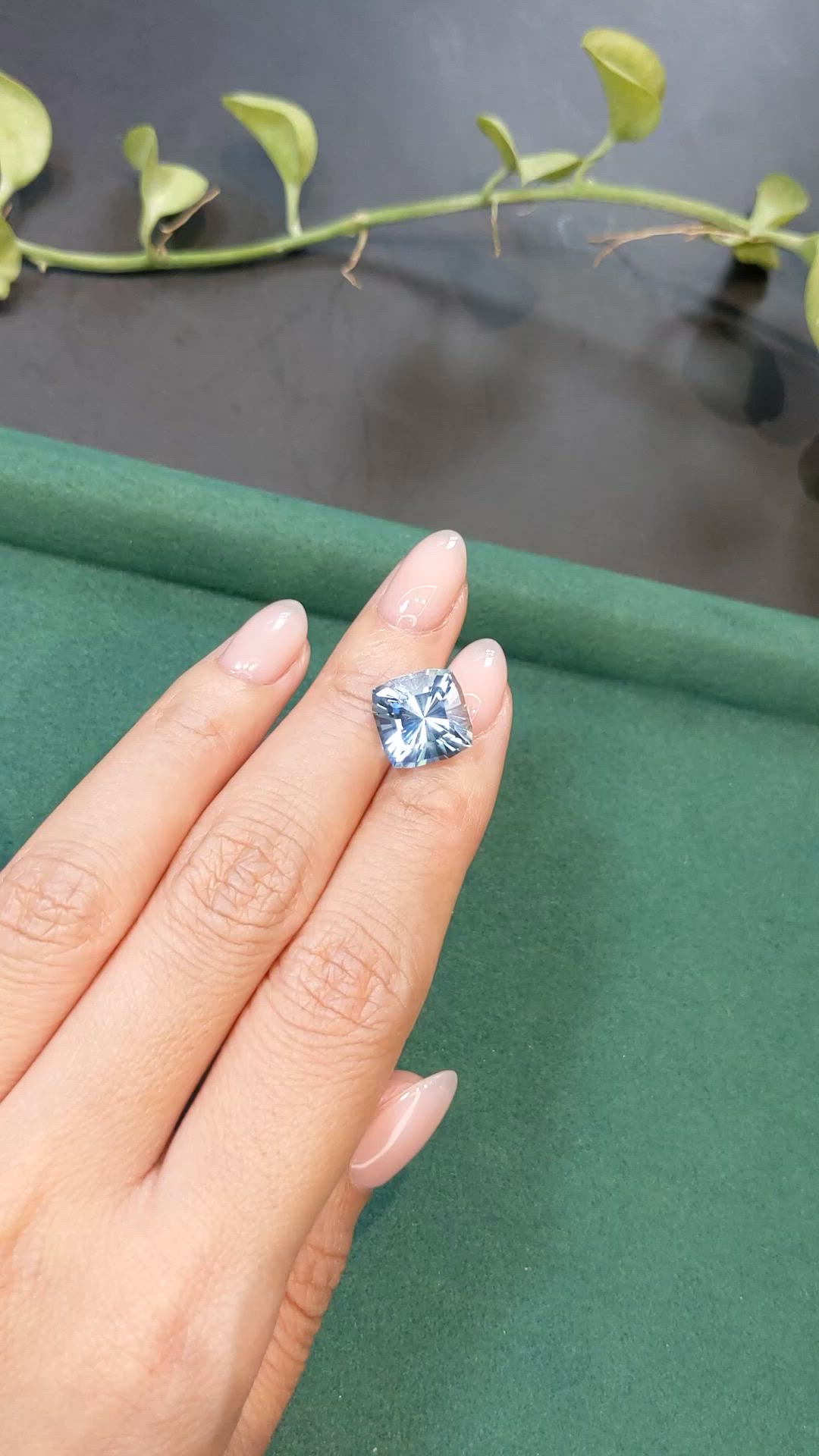 8.03 Ct. Sky Blue Topaz from Brazil Size Video