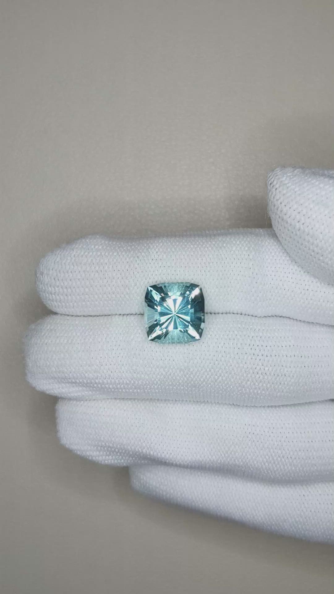 8.03 Ct. Sky Blue Topaz from Brazil Size Video