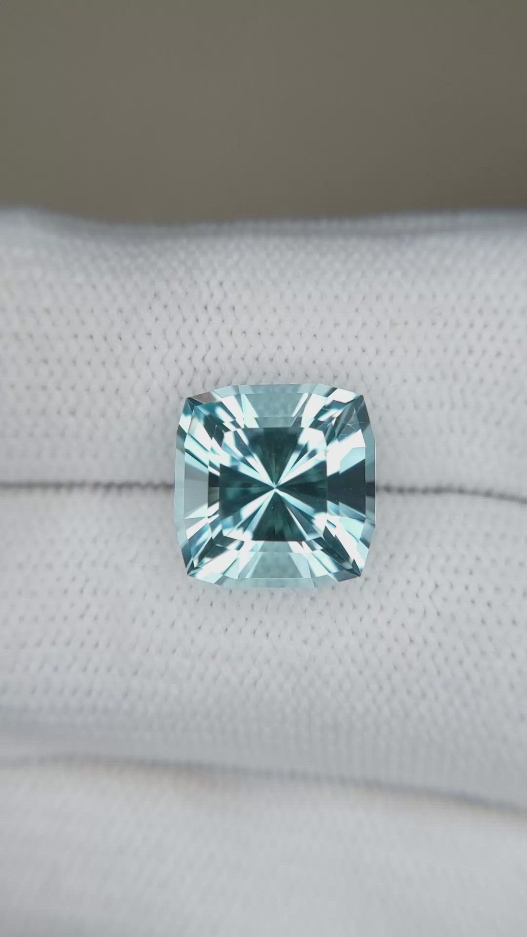 8.03 Ct. Sky Blue Topaz from Brazil Size Video