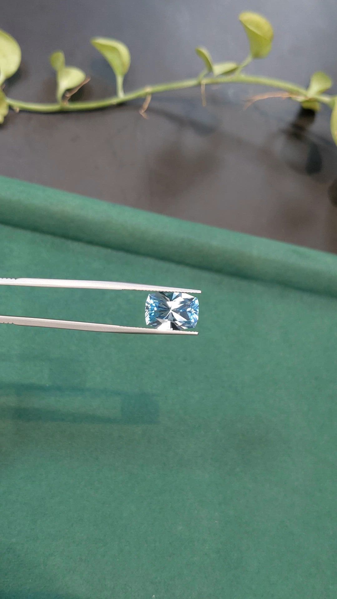 7.82 Ct. Sky Blue Topaz from Brazil Size Video
