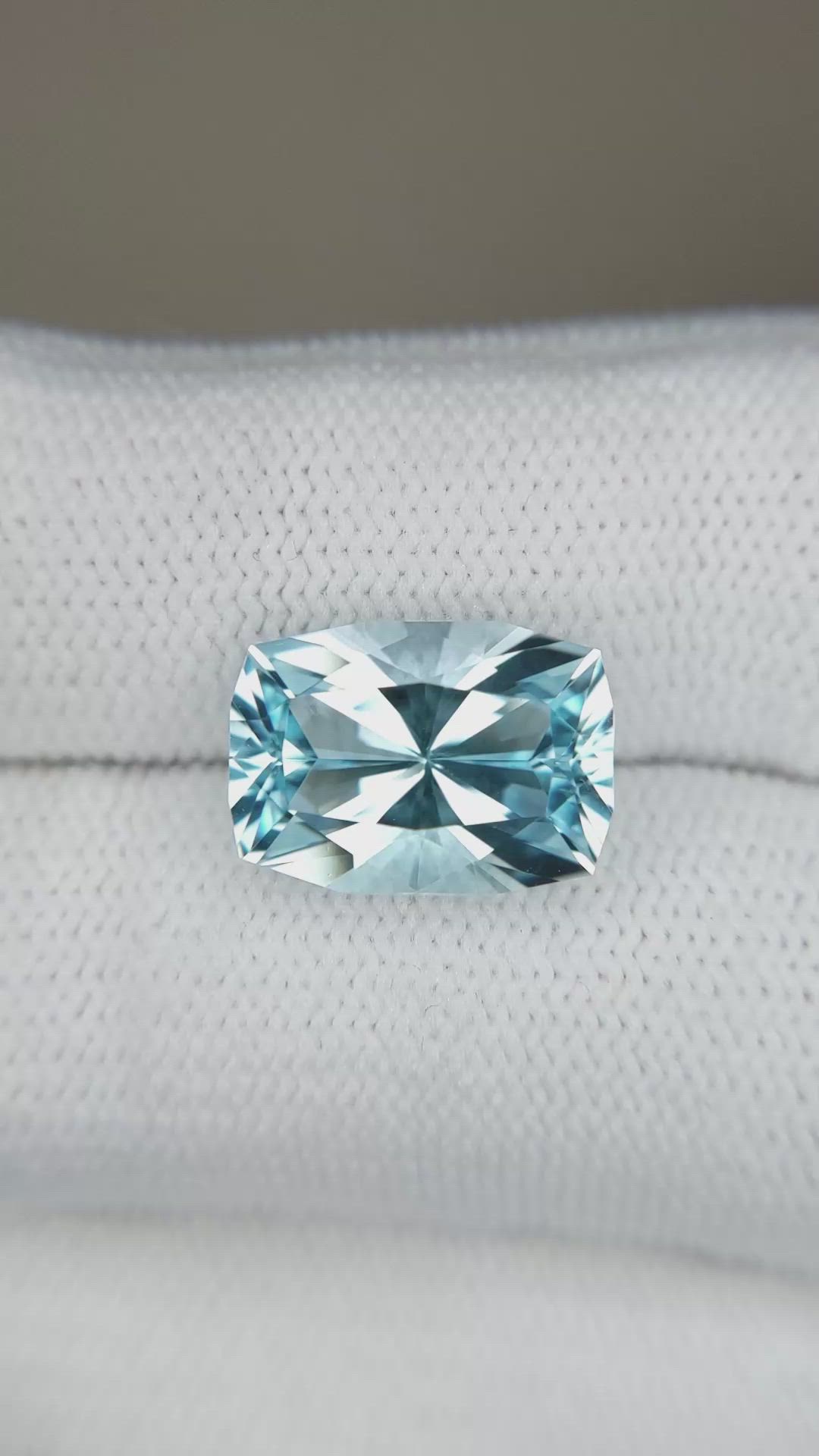 7.82 Ct. Sky Blue Topaz from Brazil Size Video