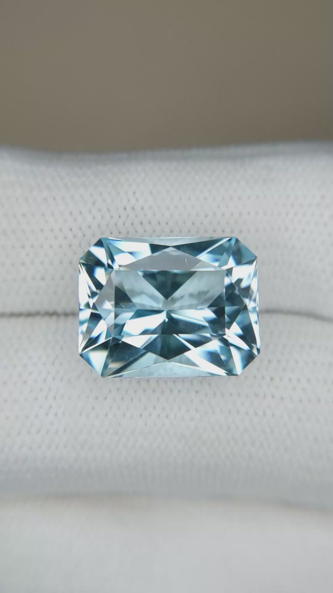 16.10 Ct. Sky Blue Topaz from Brazil Size Video