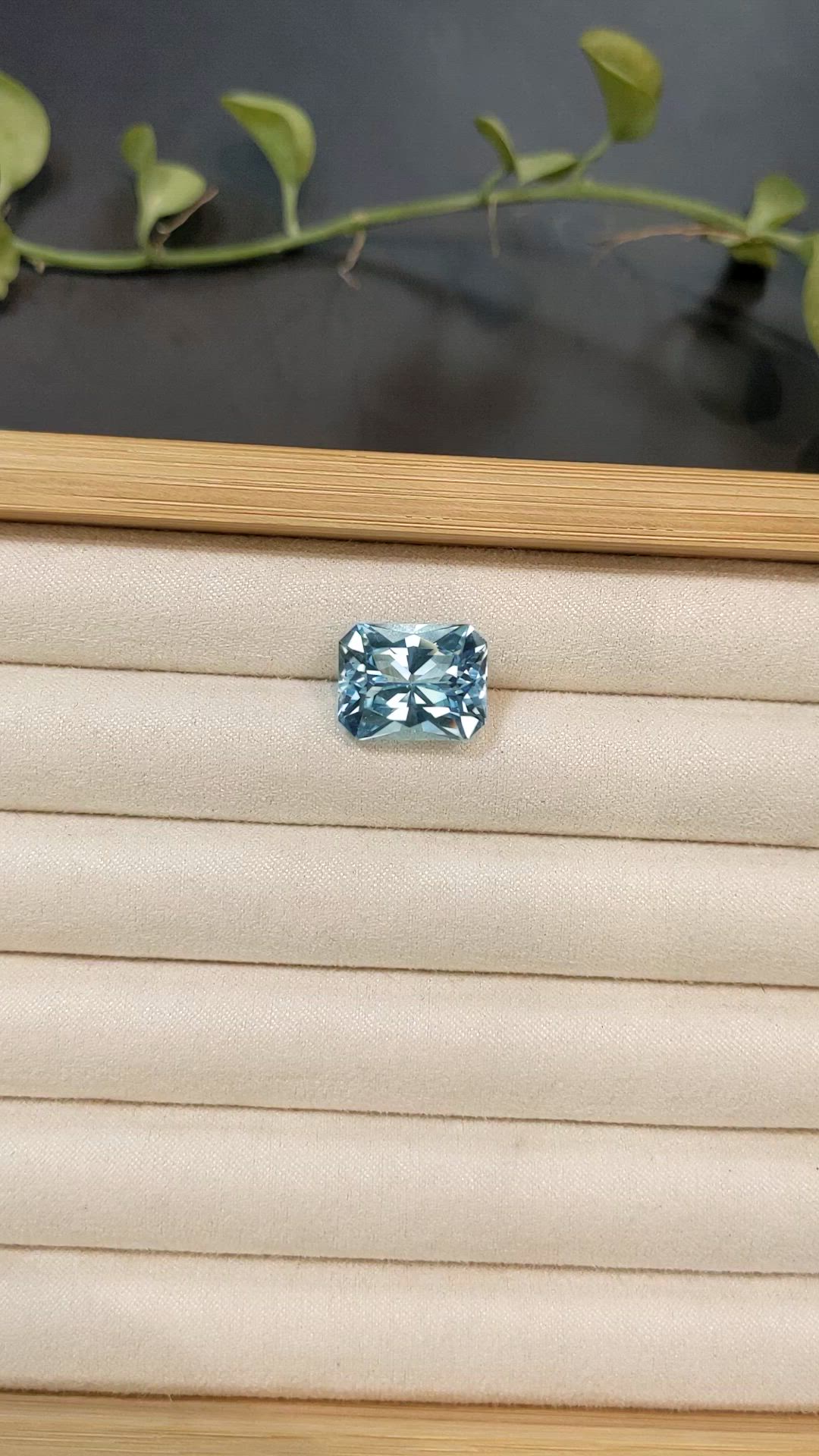 16.10 Ct. Sky Blue Topaz from Brazil Size Video