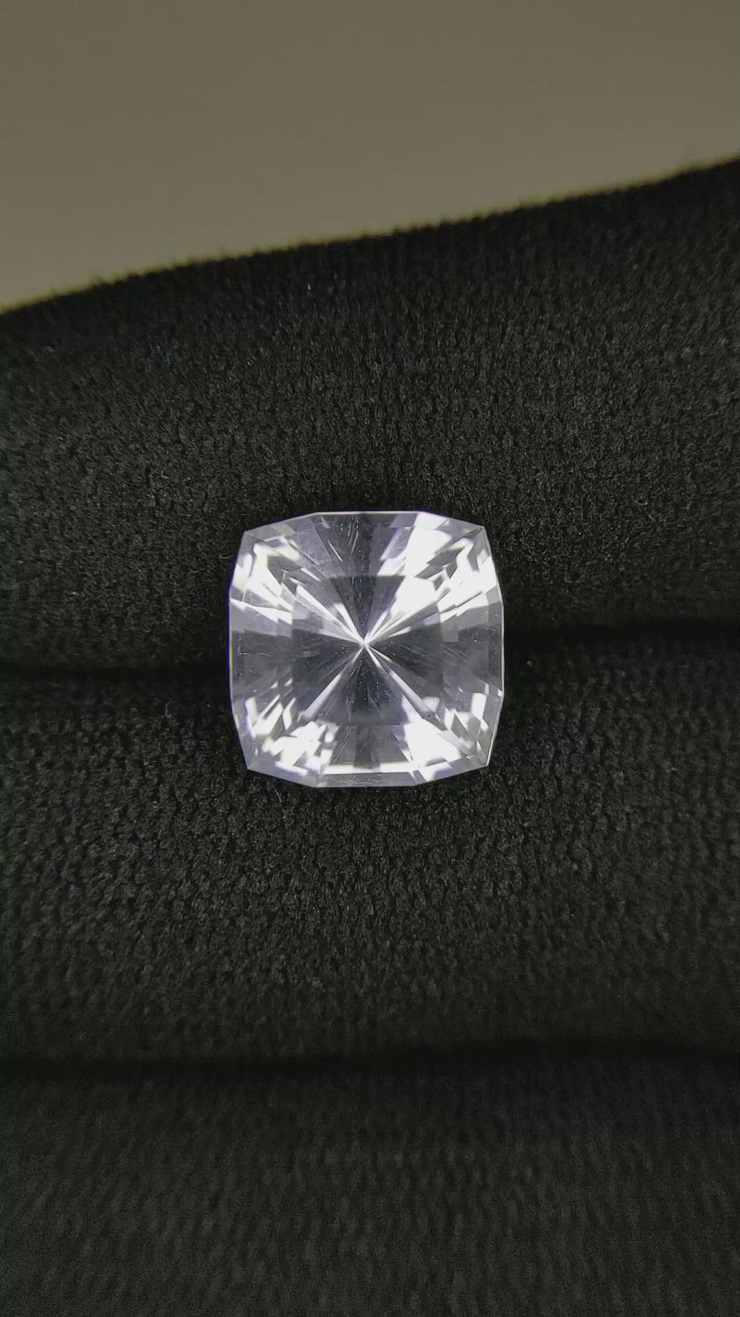 6.57 Ct. White Topaz from Brazil Size Video