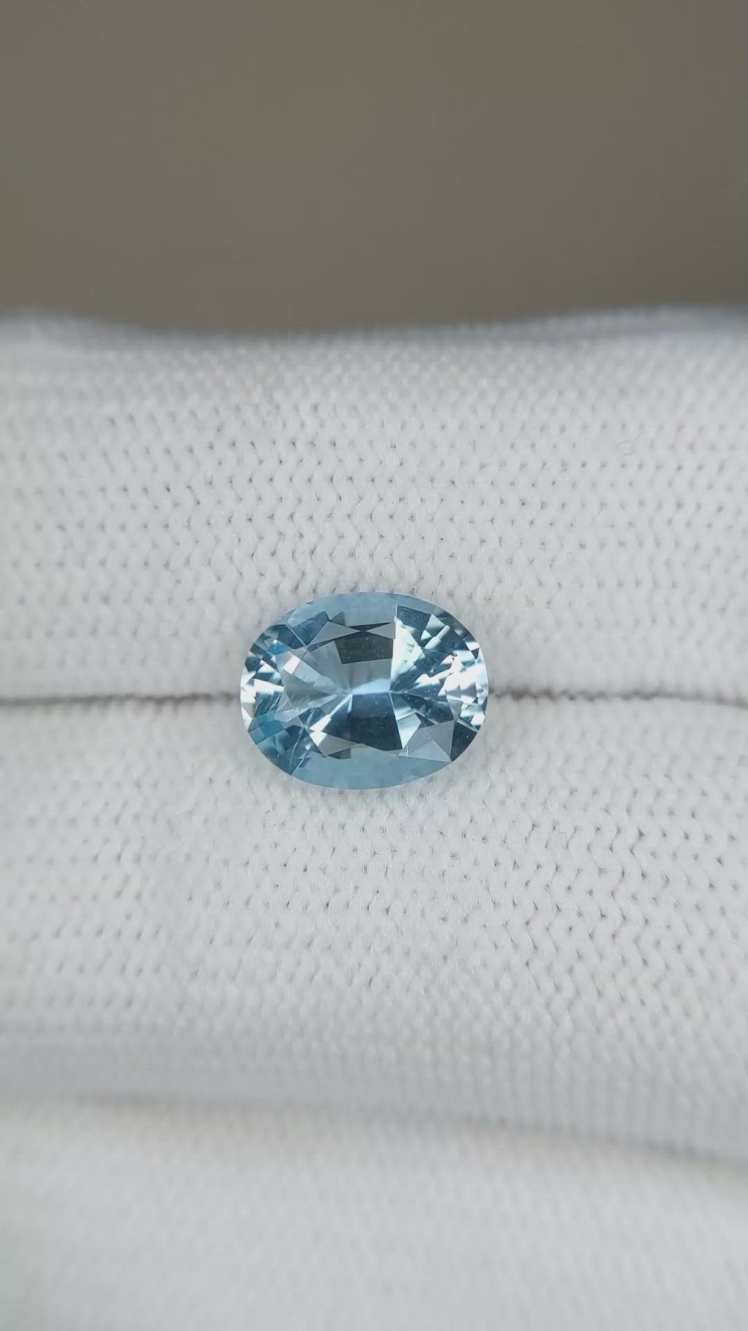 1.86 Ct. Sky Blue Topaz from Brazil Size Video