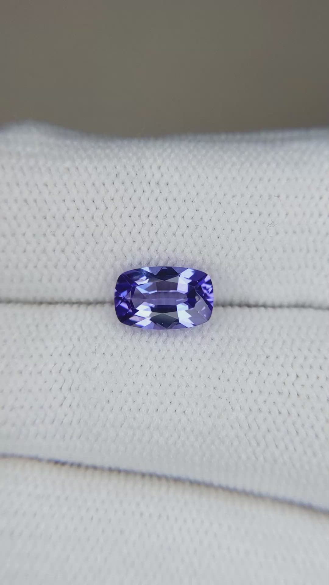 1.66 Ct. Violet Tanzanite from Tanzania Size Video