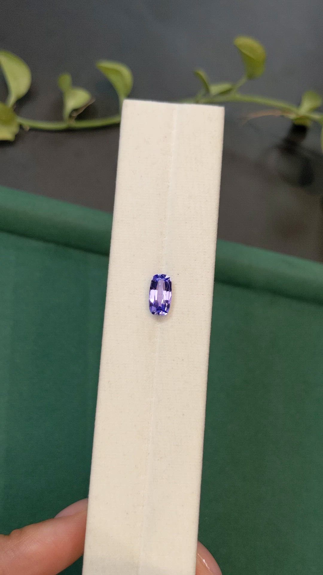 1.77 Ct. Violet Tanzanite from Tanzania Size Video